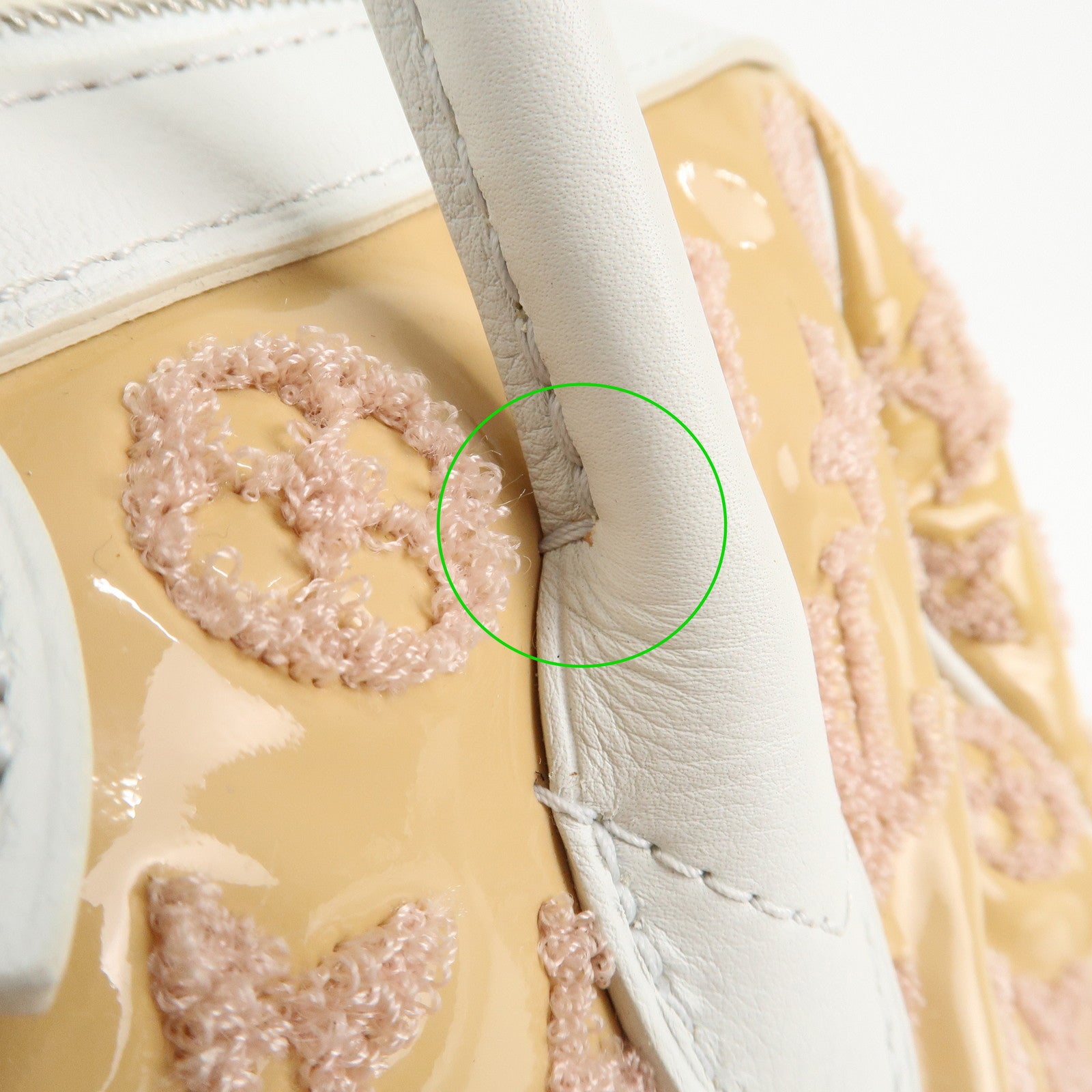 Louis Vuitton Monogram Booklet Speedy Round Hand Bag Rose M40704 Used