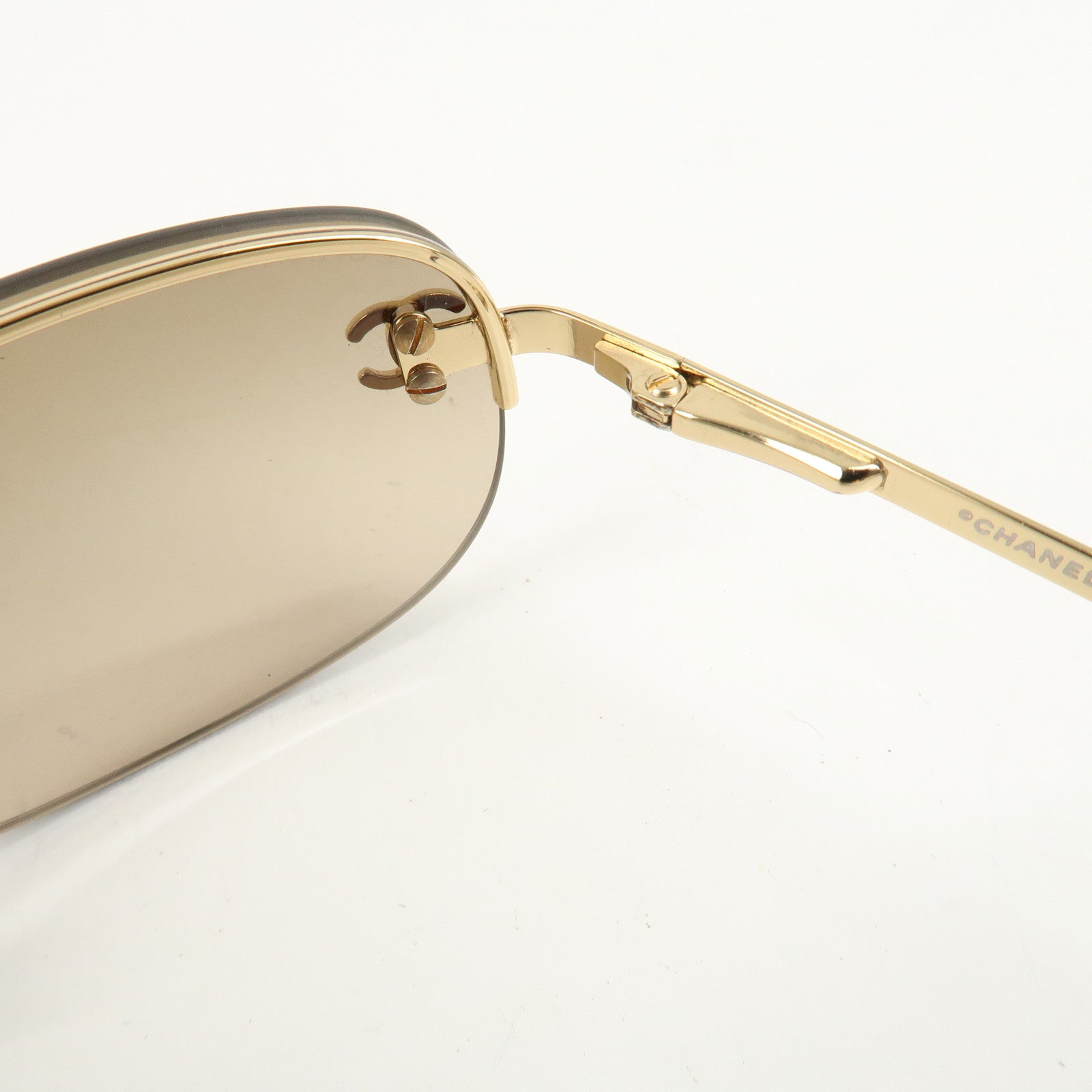 CHANEL Metal Plastic Sunglasses 40099 C.125/13 55□16 130