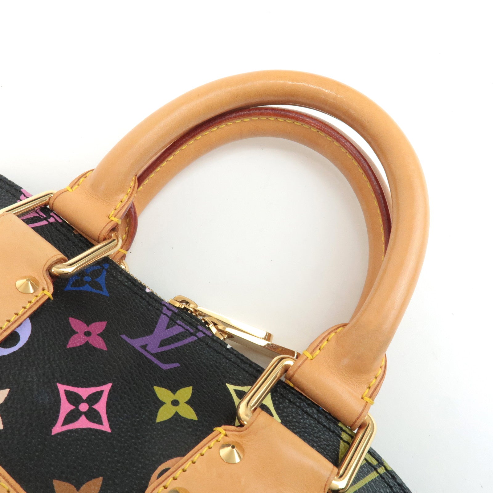 Louis Vuitton Monogram Multicolor Alma Hand Bag Noir M92646 Used