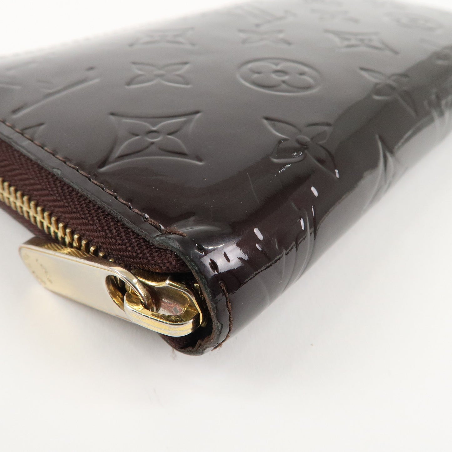 Louis Vuitton Monogram Vernis Zippy Long Wallet Amarante M90416