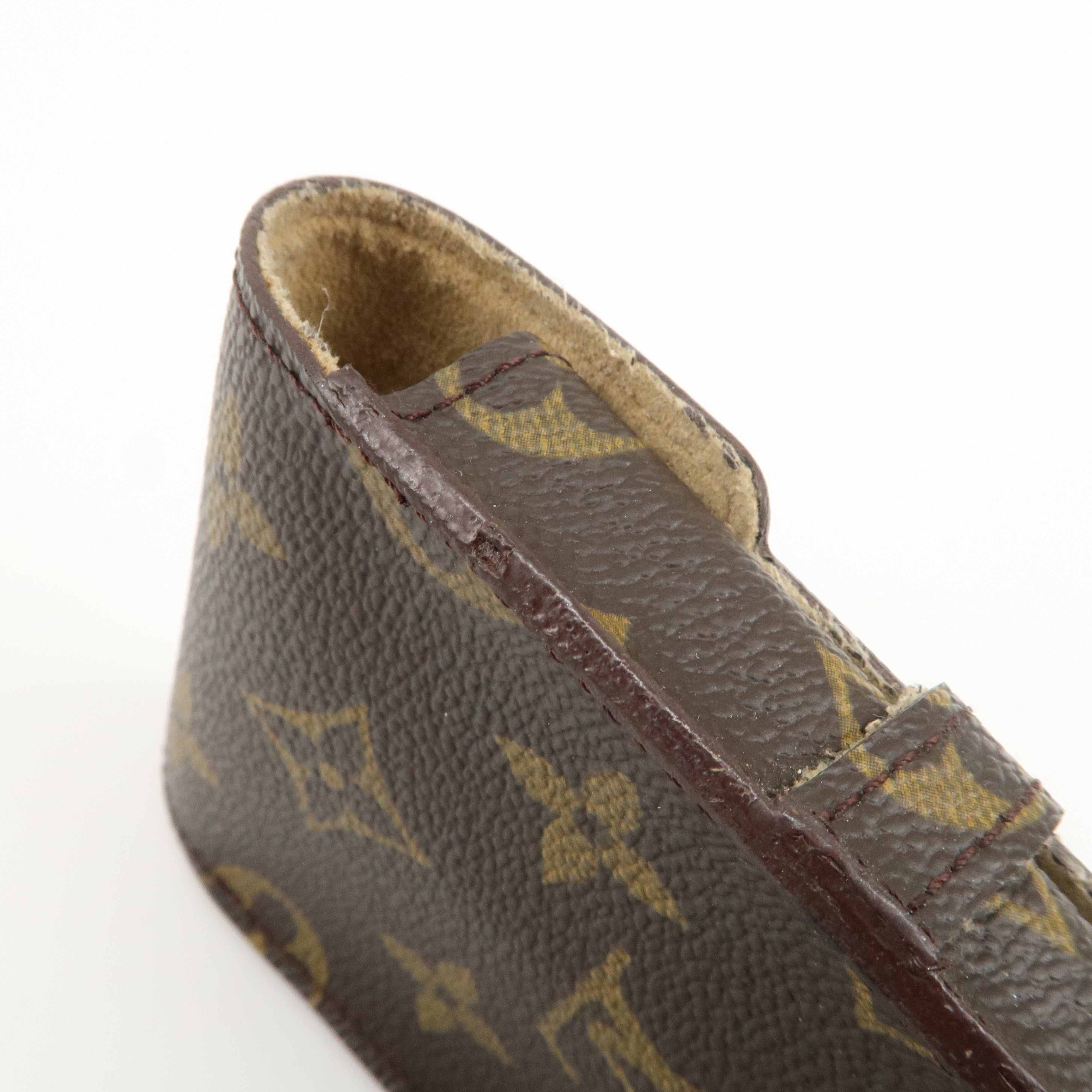 Louis Vuitton Monogram Set of 2 etui a lunettes lavel Glasses Case Used