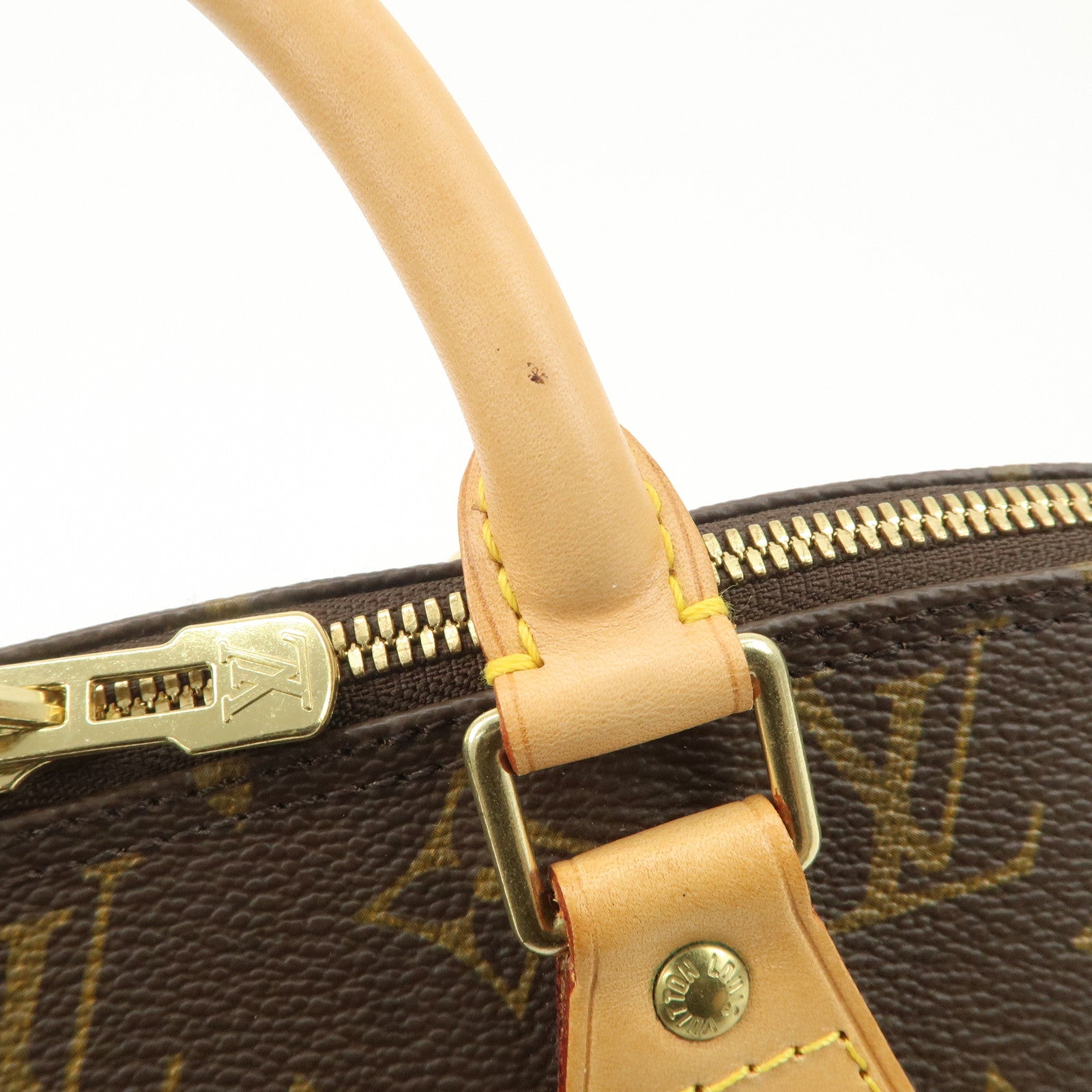 Louis Vuitton Monogram Alma Hand Bag Brown M51130