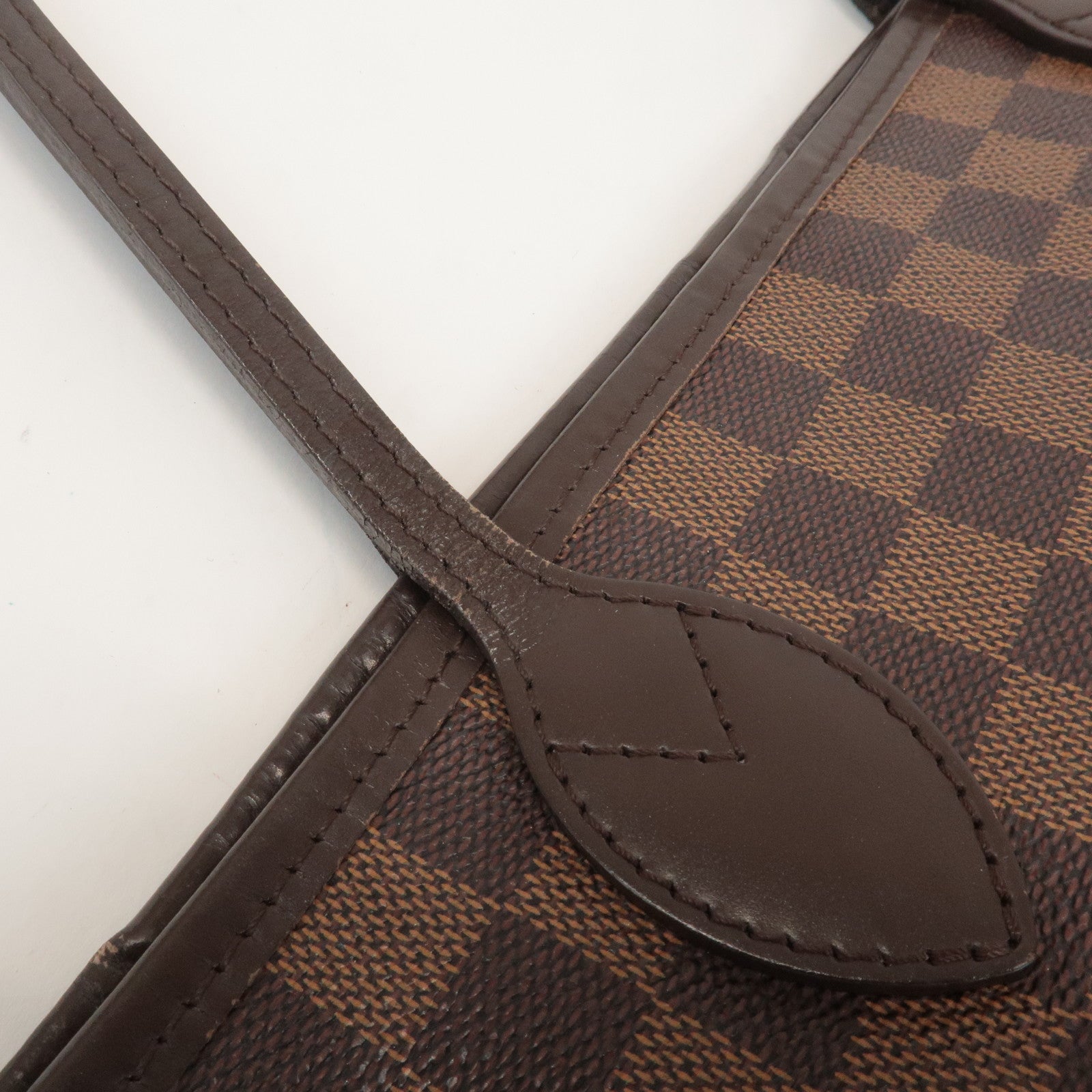 Louis Vuitton Damier Neverfull MM Tote Bag Hand Bag Brown N51105