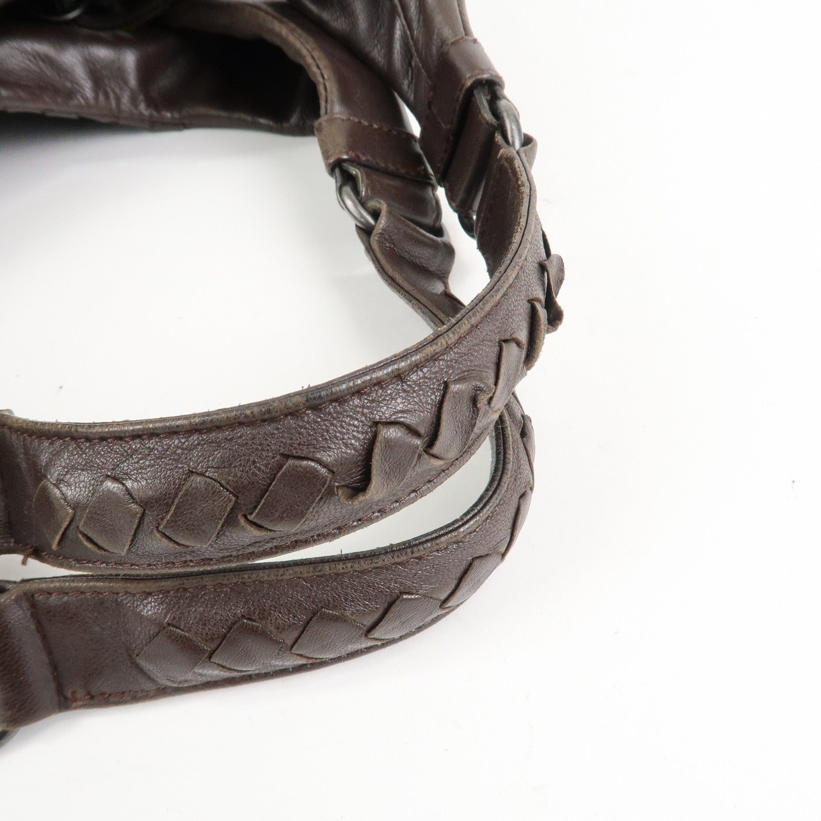 BOTTEGA VENETA Intrecciato Campana Medium Shoulder Bag 125787 Used