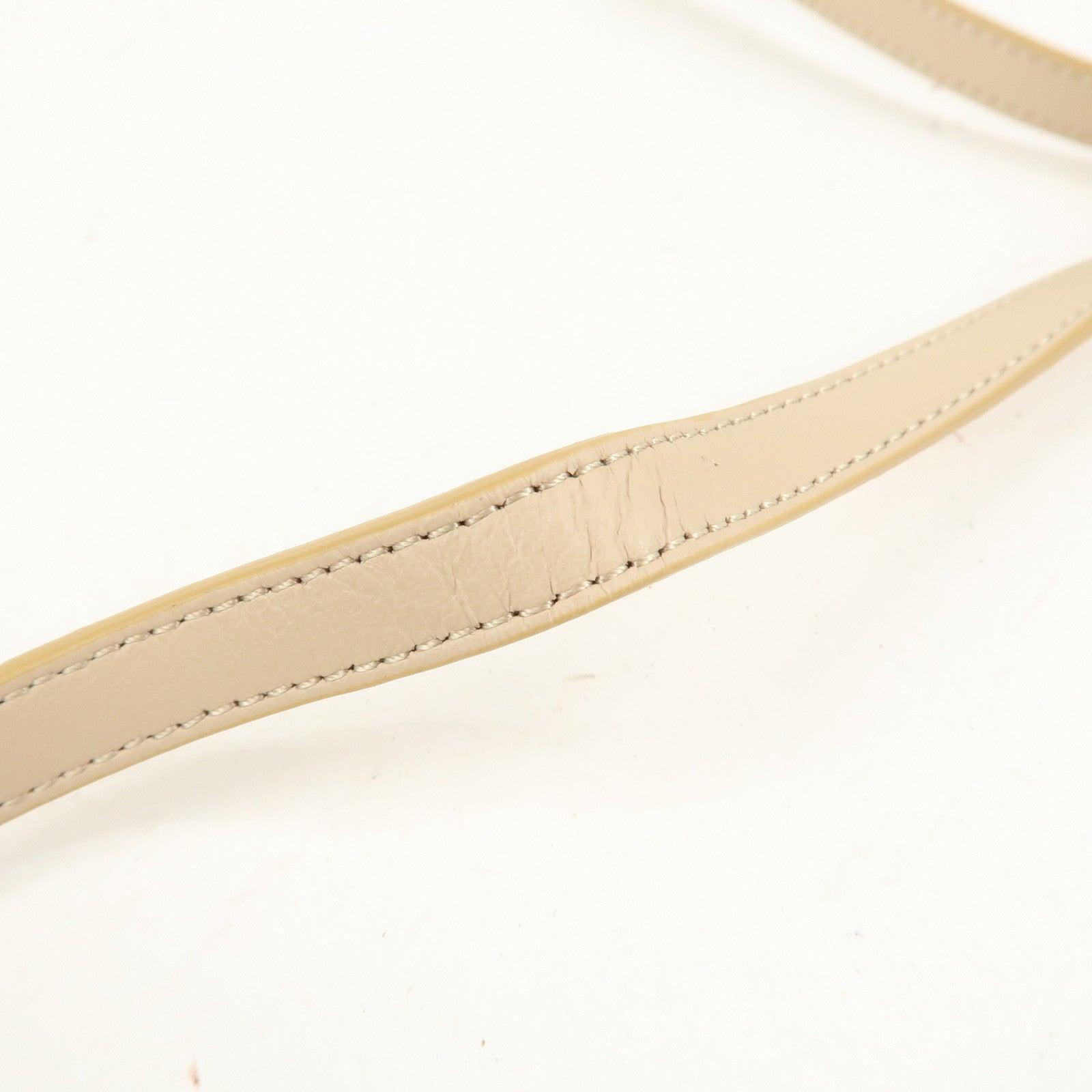 Chloe Leather Chain Shoulder Bag  Mini Bag Gold HDW Beige Used