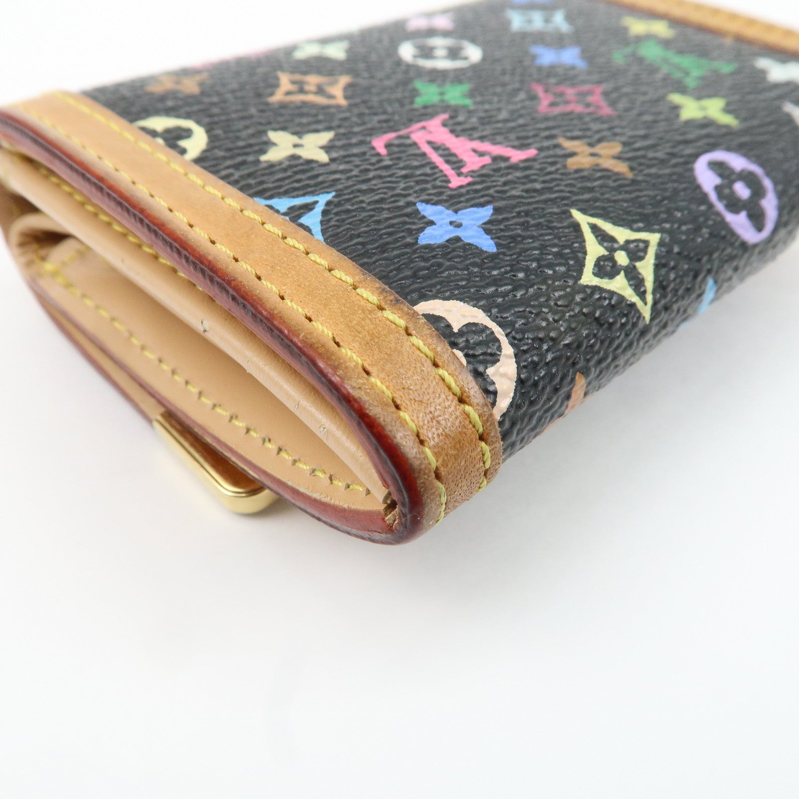 Louis Vuitton Multicolor Porte Monnaie Plat Coin Case M92656