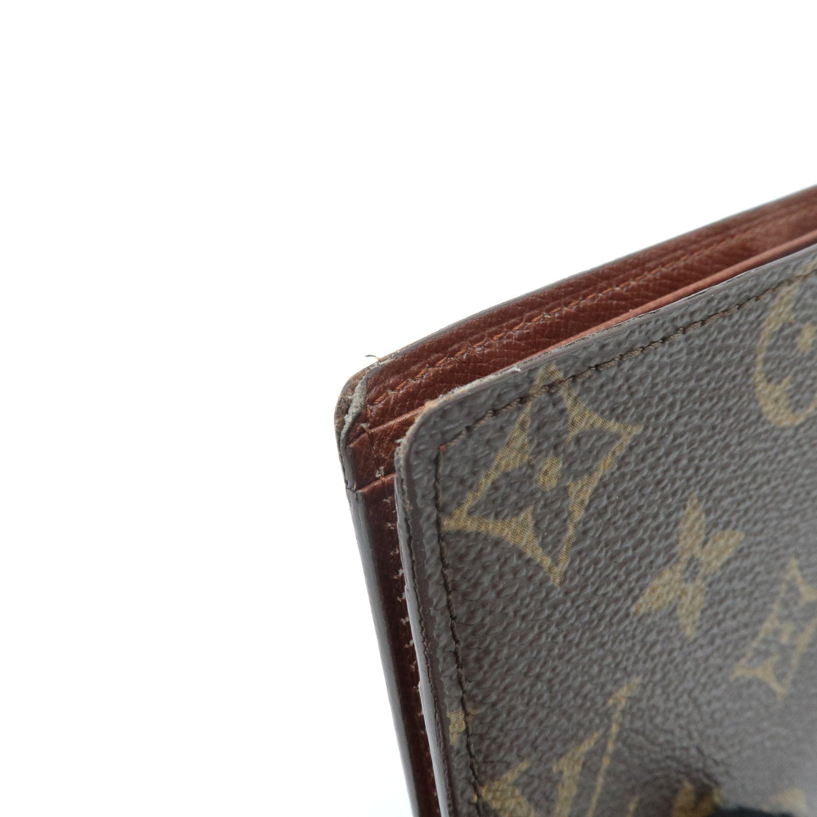 Louis Vuitton Monogram Porte Billets Carte Credit Brown M60879 Used