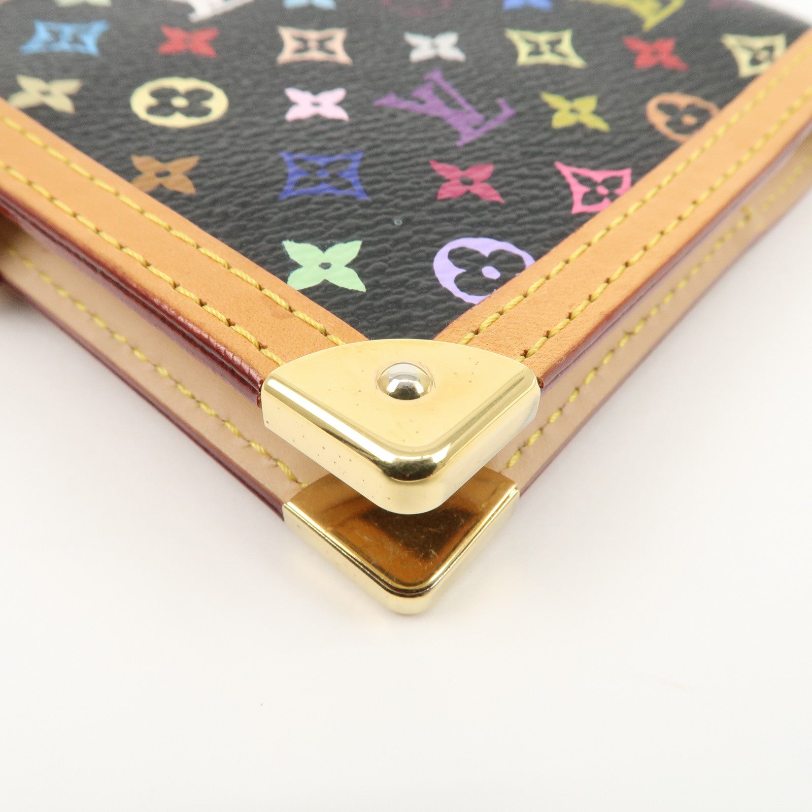 Louis Vuitton Monogram Multi Color Agenda PM Planner Cover R20895 Used