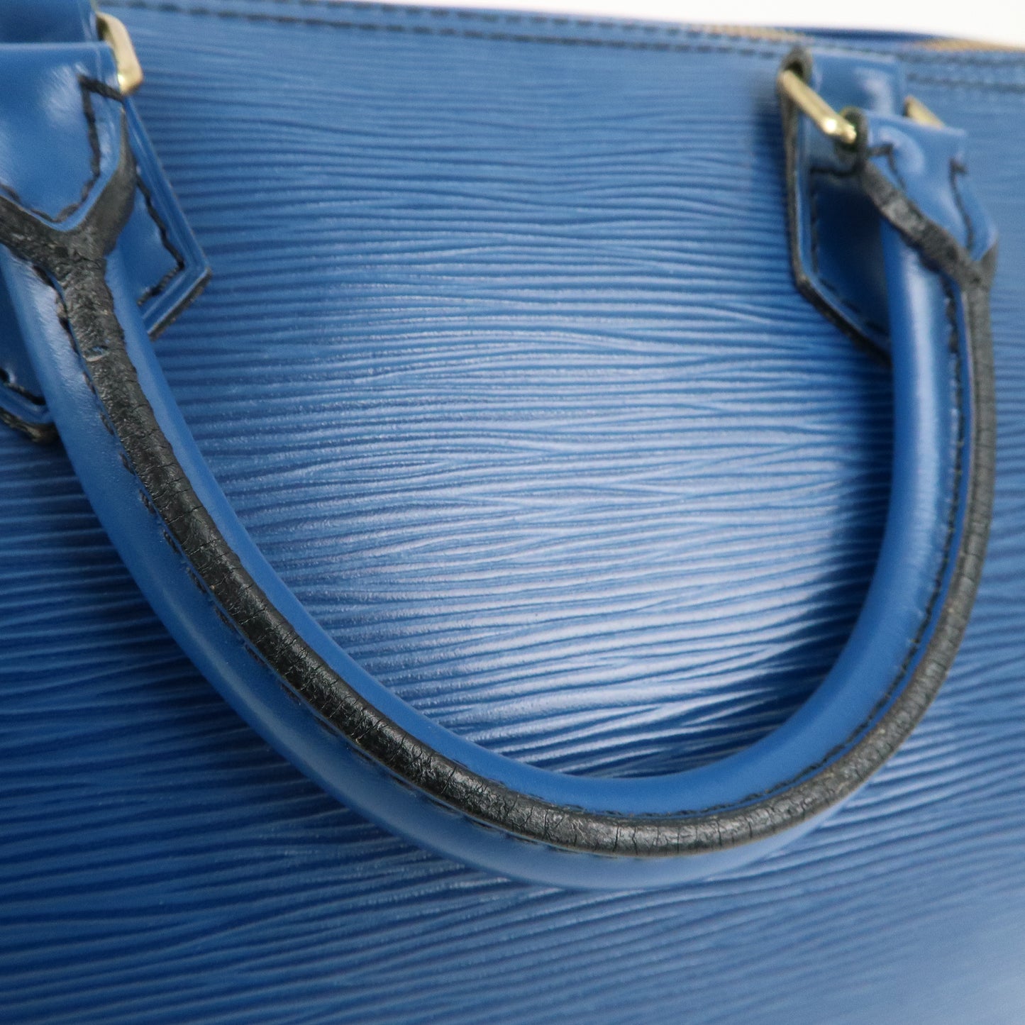 Louis Vuitton Epi Speedy 30 Hand Boston Bag Toledo Blue M43005