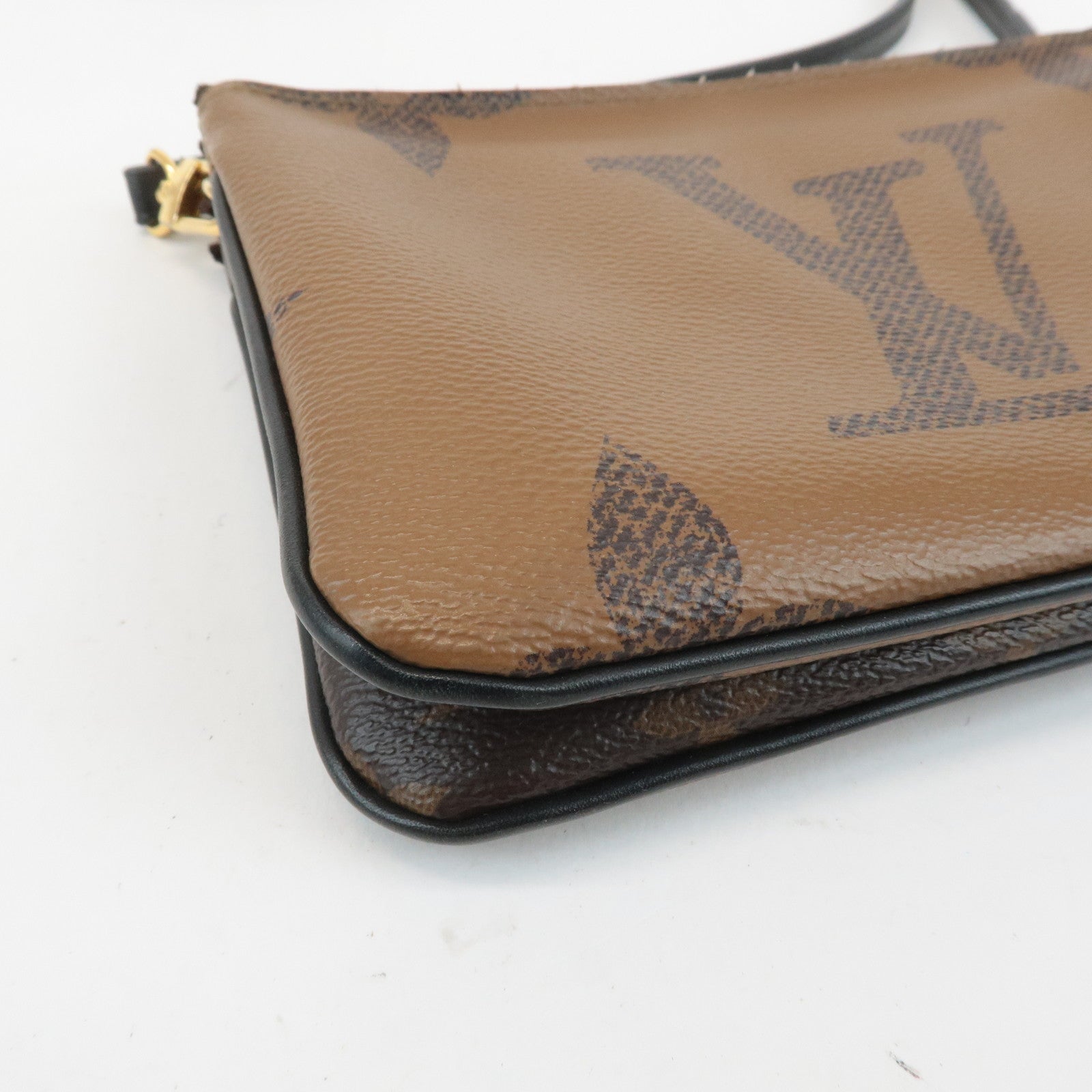 Louis Vuitton Monogram Reverse Pochette Double Zip Bag M69203 Used