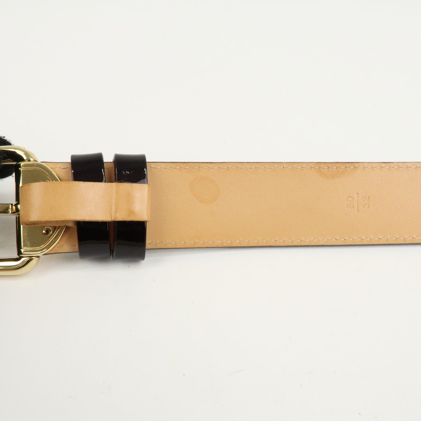 Louis Vuitton Monogram Vernis SaintTulle Belt 80/32 Amarante M6979