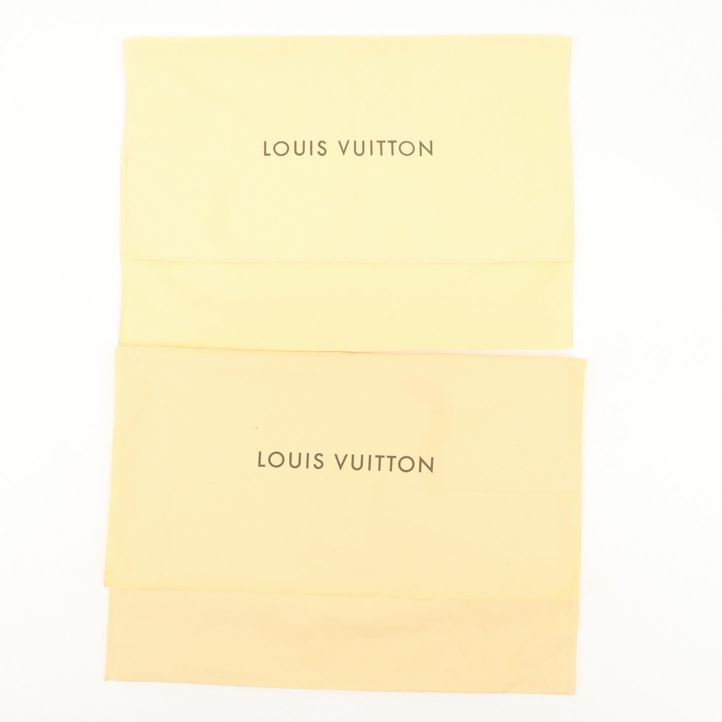 Louis Vuitton Set of 10 Dust Bag Flap Style Beige Brown