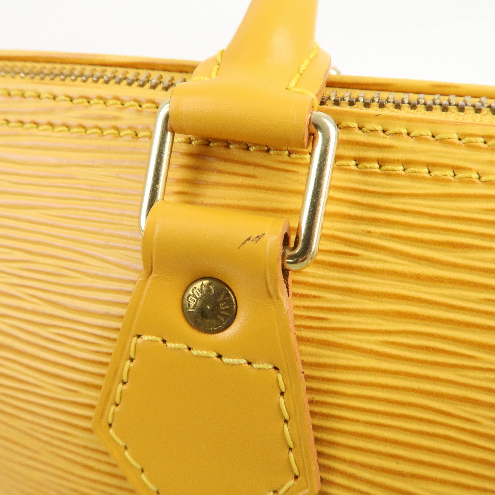 Louis Vuitton Epi Speedy 25 Boston Bag Hand Bag Yellow M43019