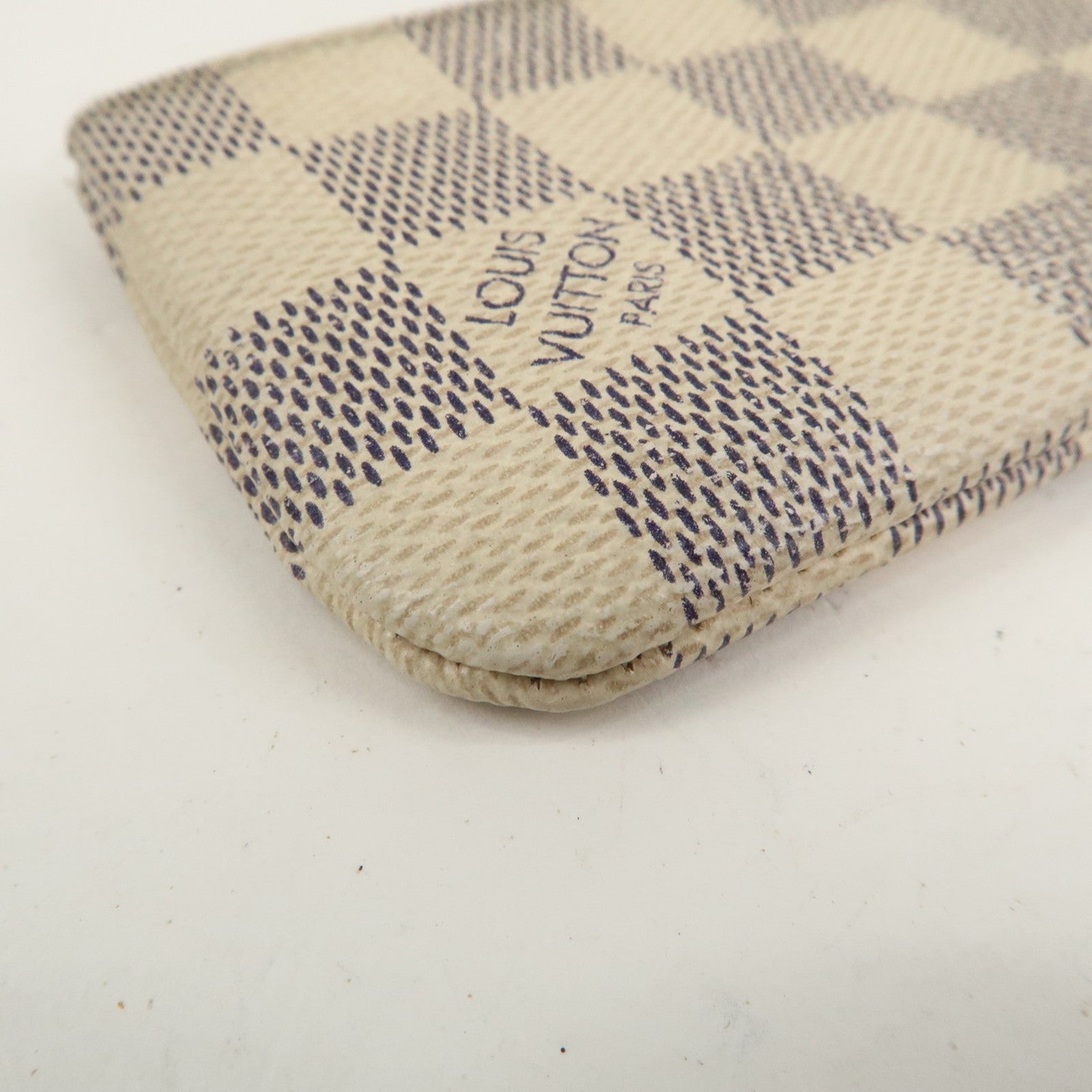 Louis Vuitton Damier Azur Pochette Cles Coin Case N62659