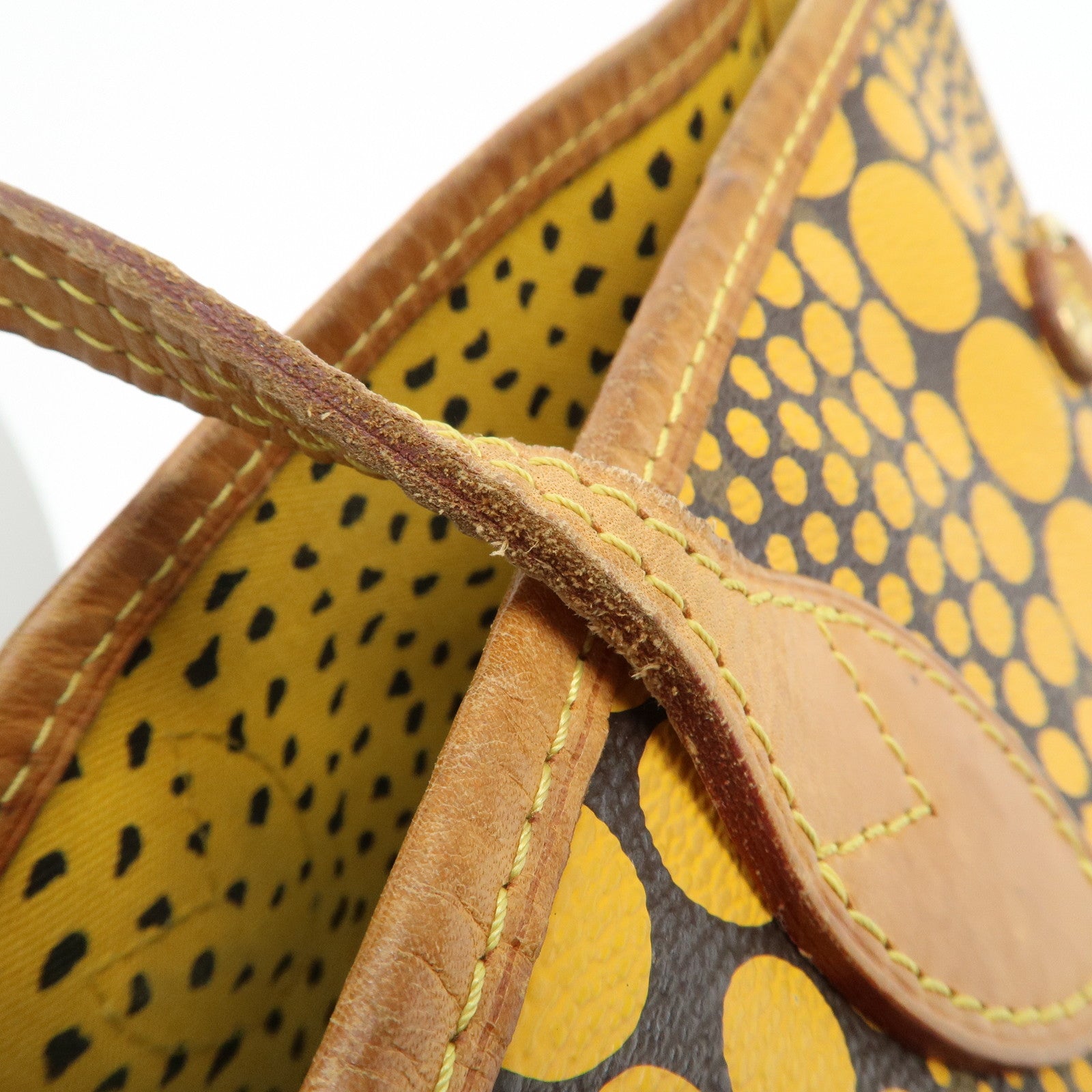 Louis Vuitton Yellow Pumpkin Dots Yayoi Kusama Neverfull MM M40685