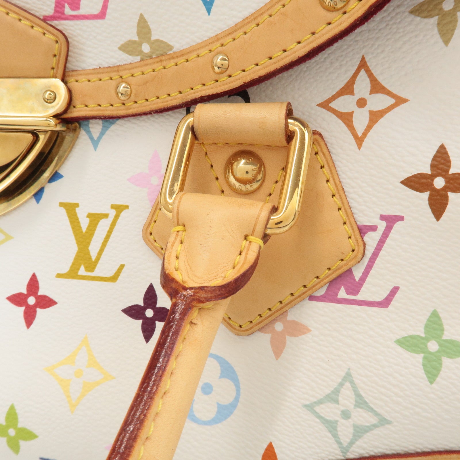 Louis Vuitton Monogram Multicolor Beverly GM Hand Bag Blanc M40201 Used