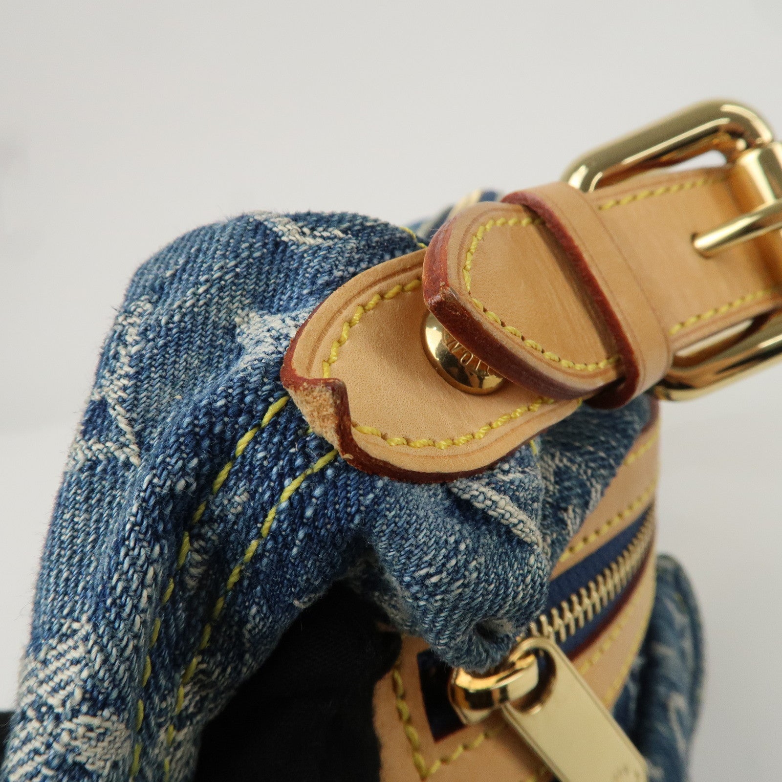 Louis Vuitton Monogram Denim Baggy PM Blue M95049