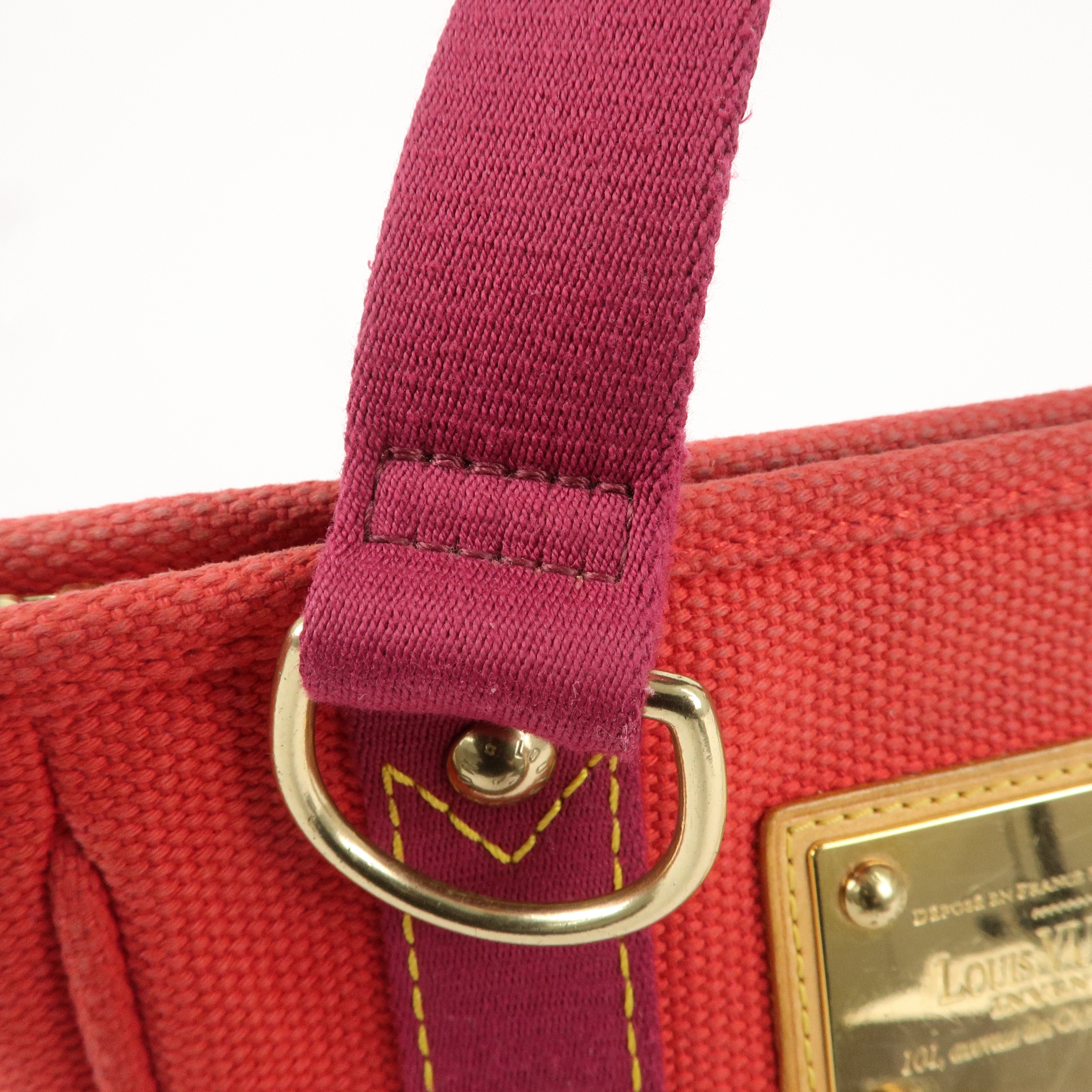 Louis Vuitton Antigua Cabas PM Hand Bag Rouge M40037