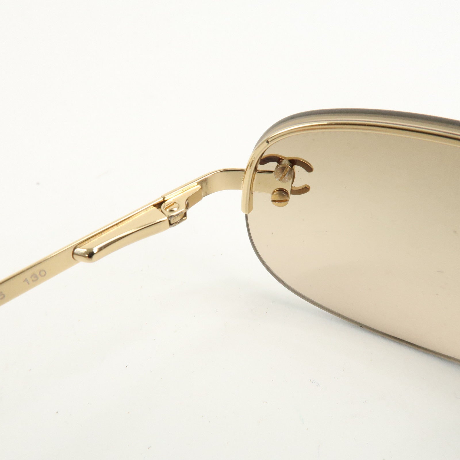 CHANEL Metal Plastic Sunglasses 40099 C.125/13 55□16 130