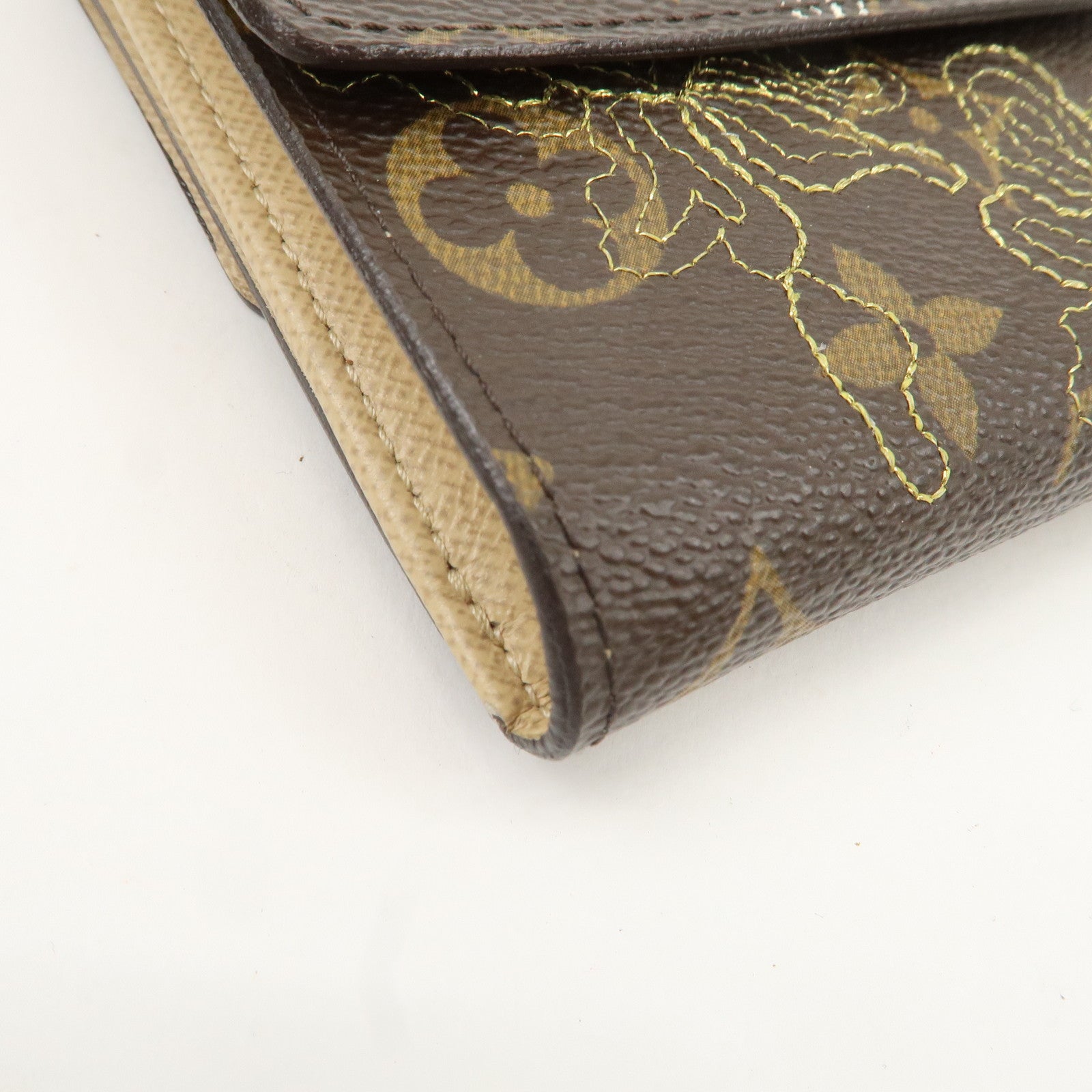 Louis Vuitton Monogram Dantel Porte Monnaie Bier Cult Credit Used
