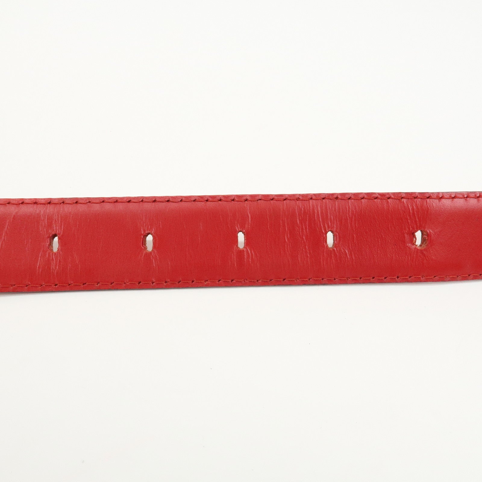 Louis Vuitton Epi Santulle Classic Belt 85/34 Red R15007