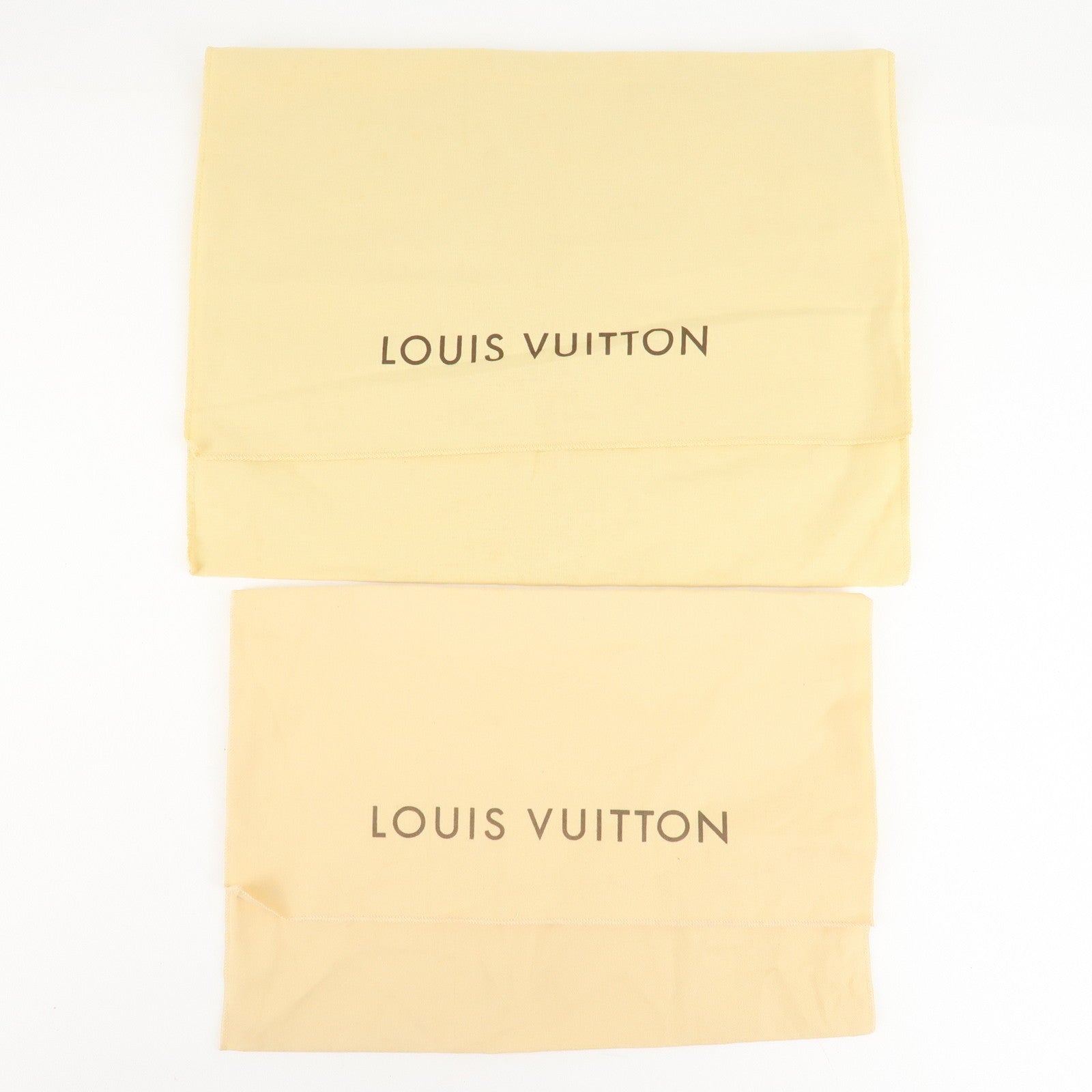 Louis Vuitton Set of 10 Dust Bag Storage Bag Flap New Style Beige