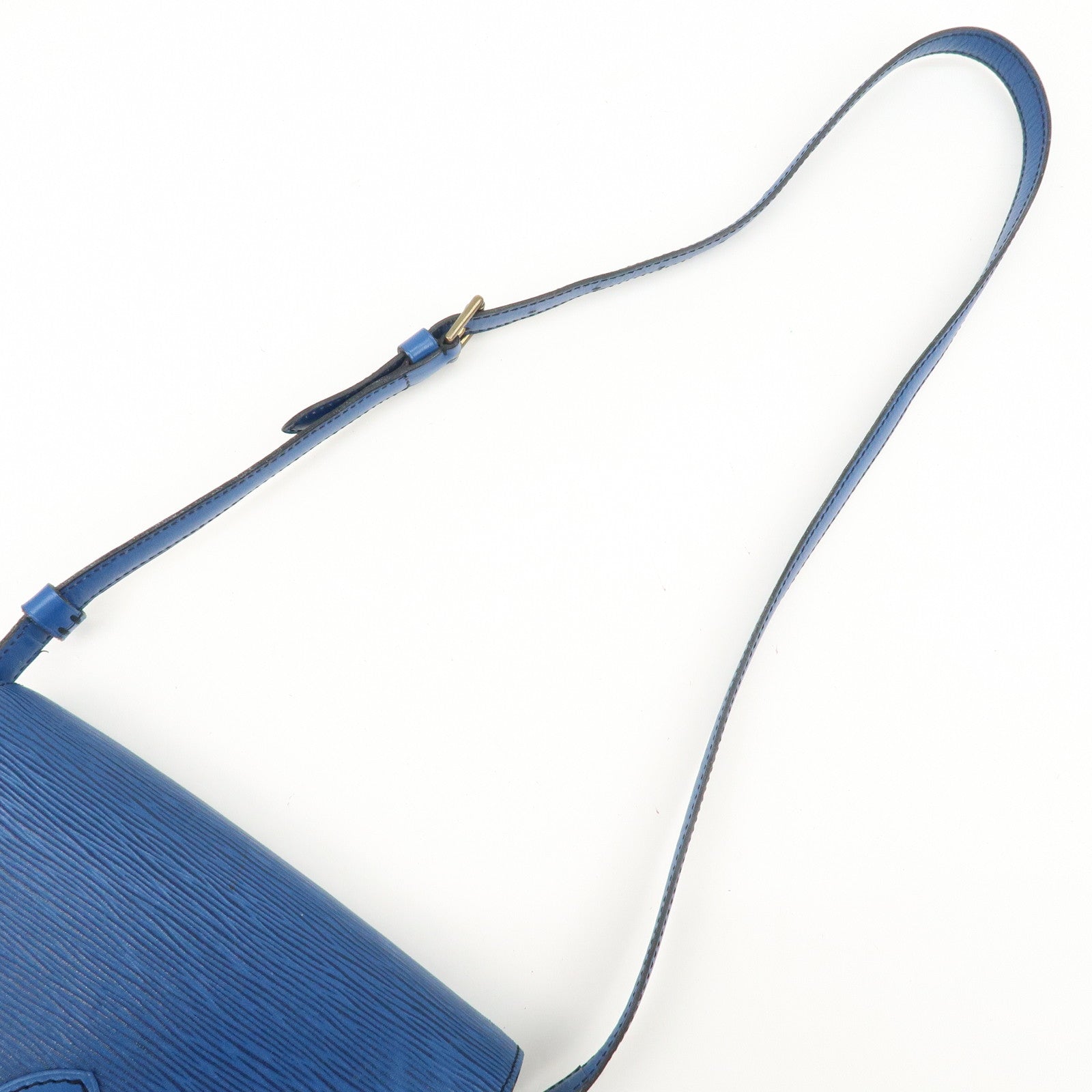 Louis Vuitton Epi Saint Cloud Shoulder Bag Blue M52195