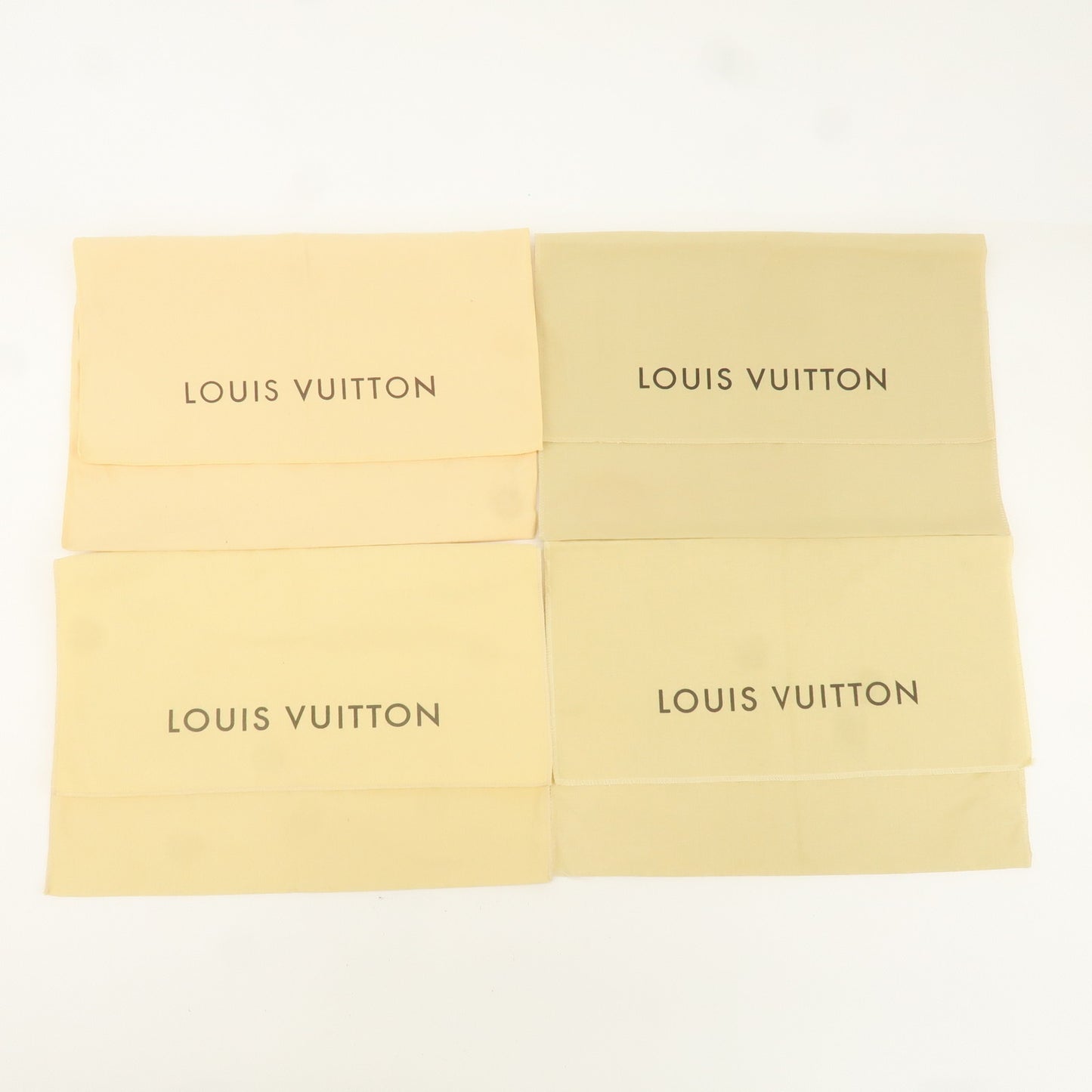 Louis Vuitton Set of 10 Dust Bag Storage Bag Flap Beige