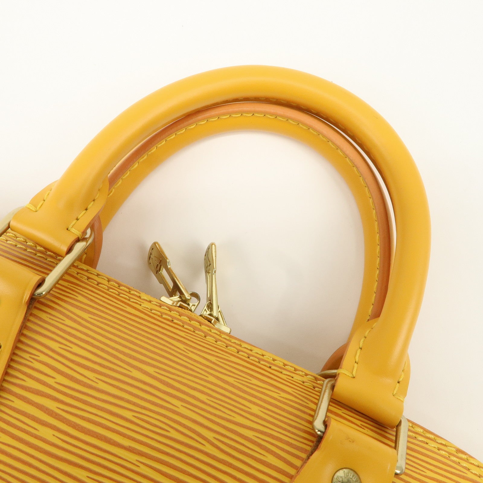 Louis Vuitton Epi Alma PM Hand Bag Tassili Yellow M52149