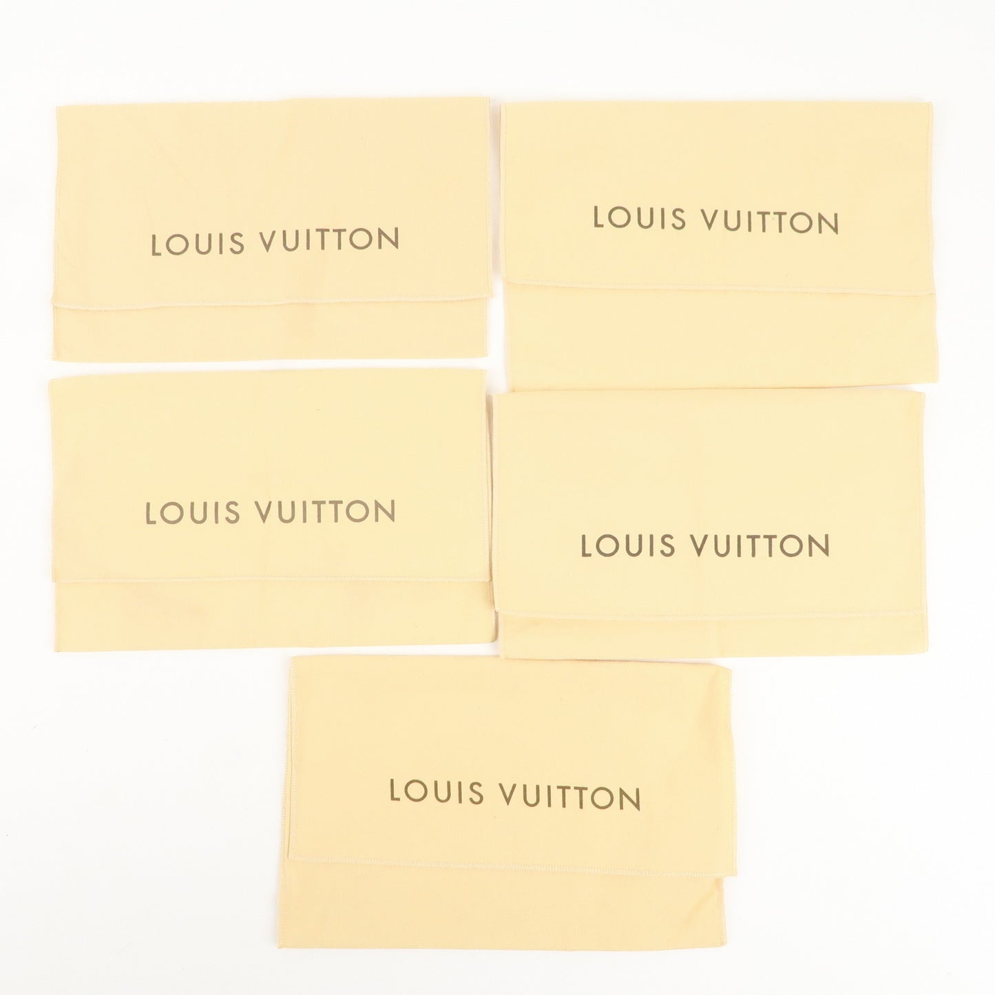 Louis Vuitton Set of 15 Storage Bag Dust Bag Flap Type Beige