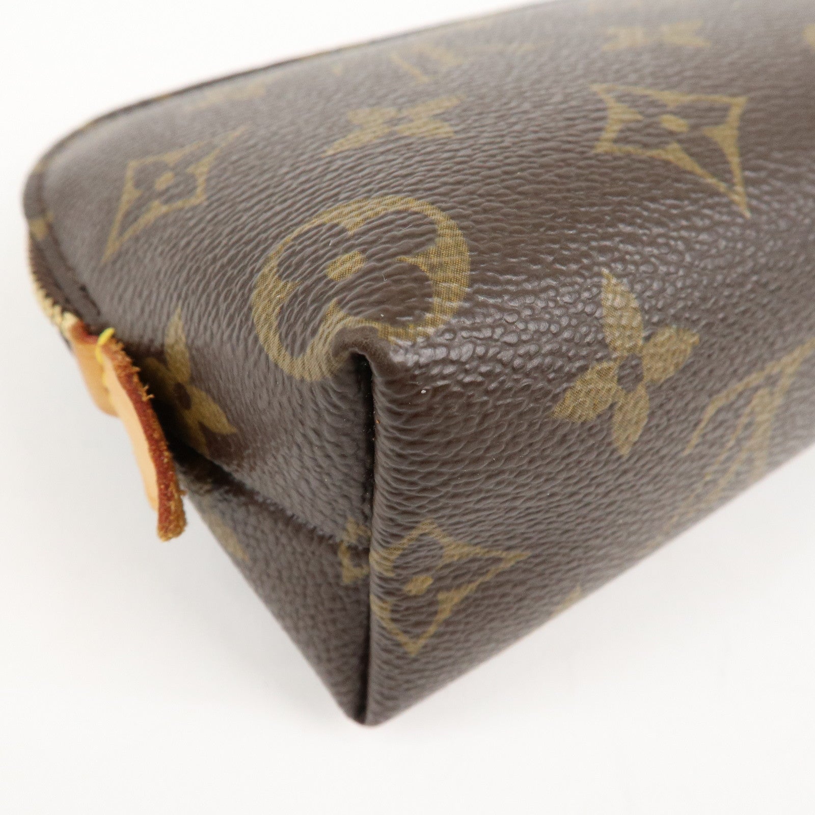 Louis Vuitton Monogram Pochette Cosmetic Pouch Brown M47515 Used