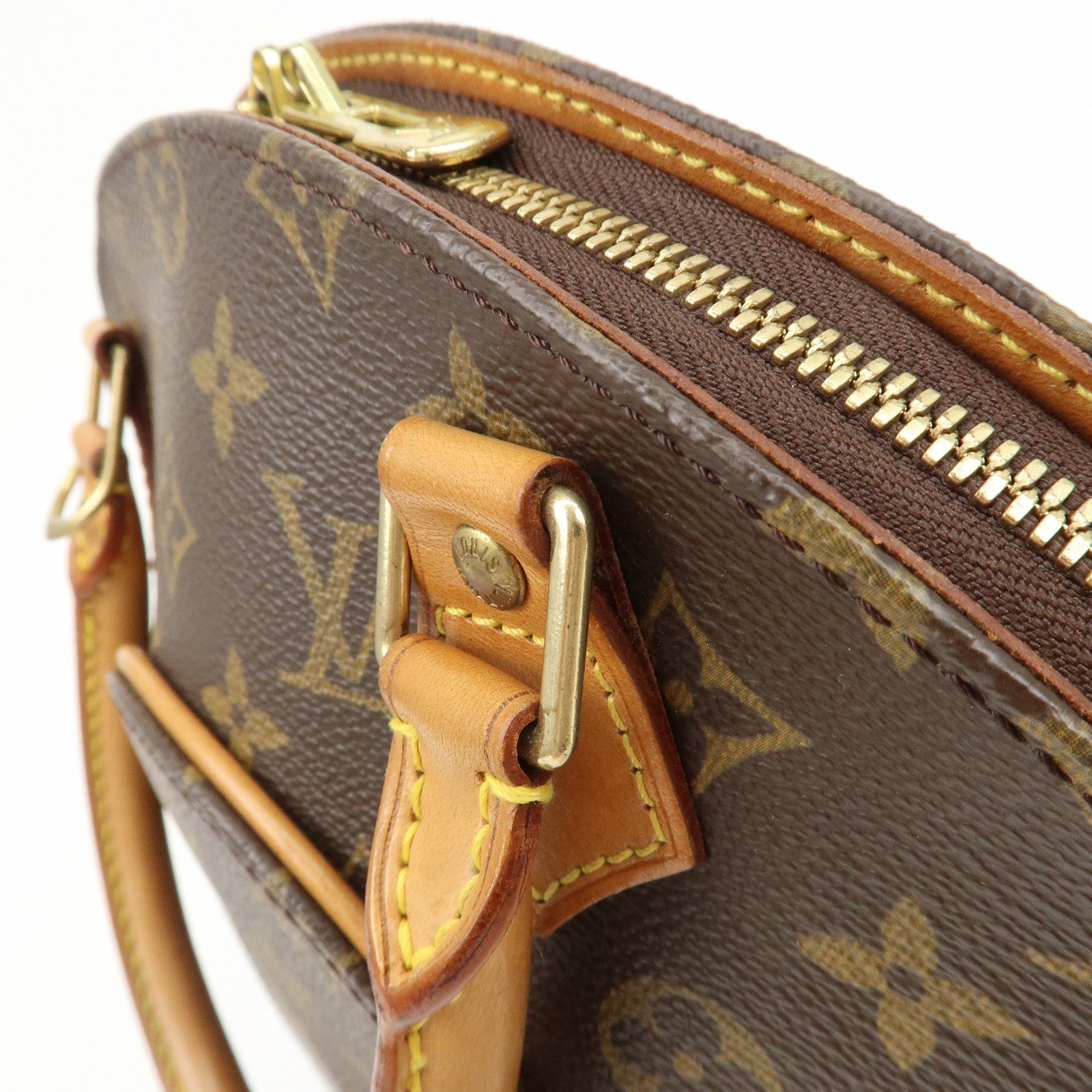 Louis Vuitton Monogram Ellipse MM Hand Bag Brown M51127 Used