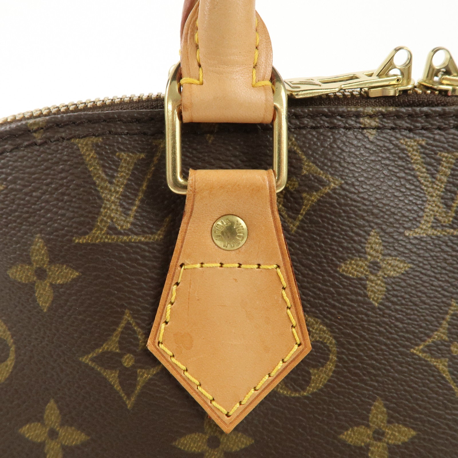 Louis Vuitton Monogram Alma Hand Bag Brown M51130