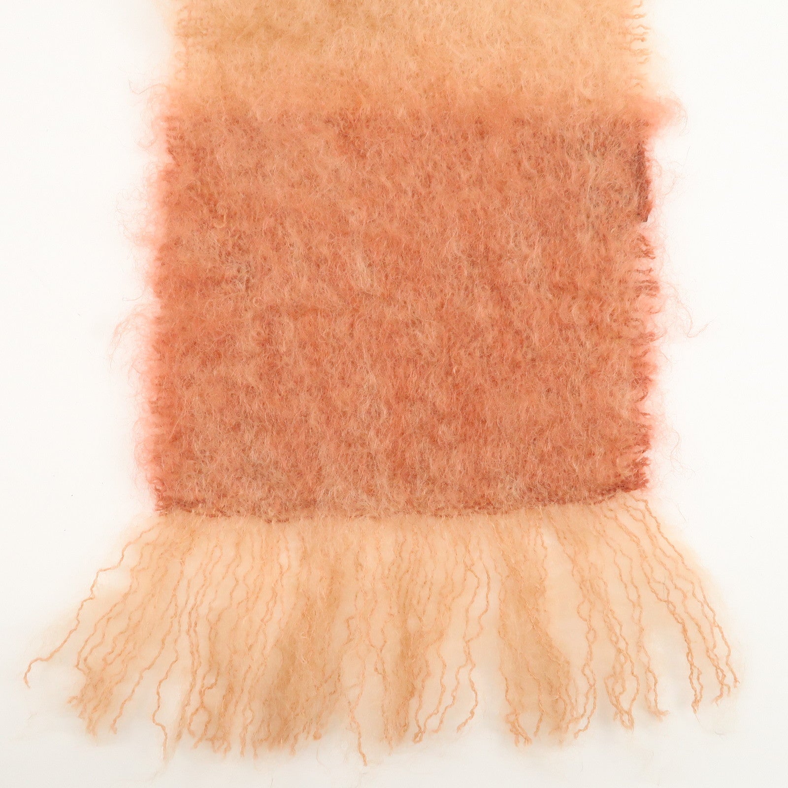 LOEWE Anagram Mohair Wool Scarf Coral Pink