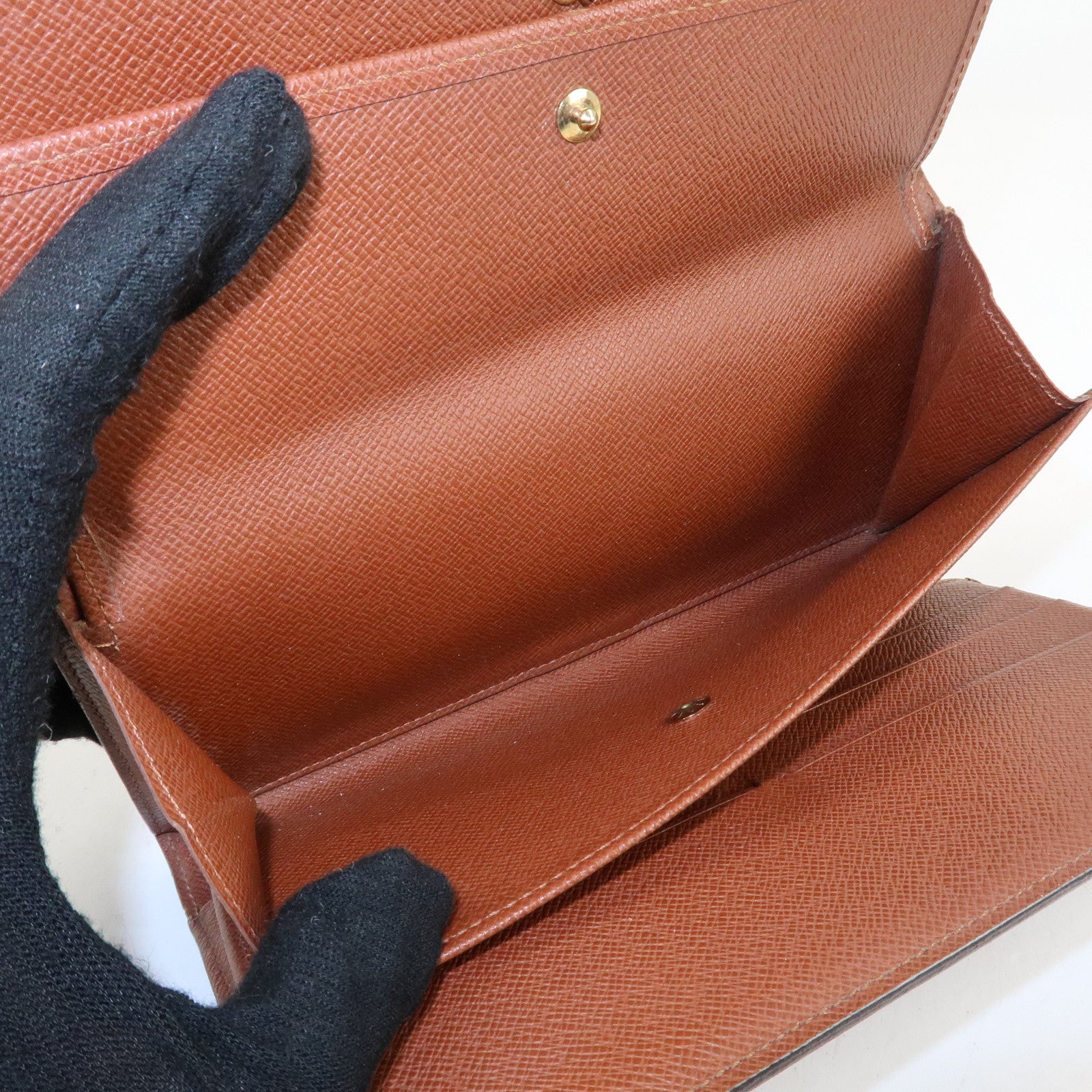 Louis Vuitton Monogram Set of 2 Porte Tresor International M61215 Used