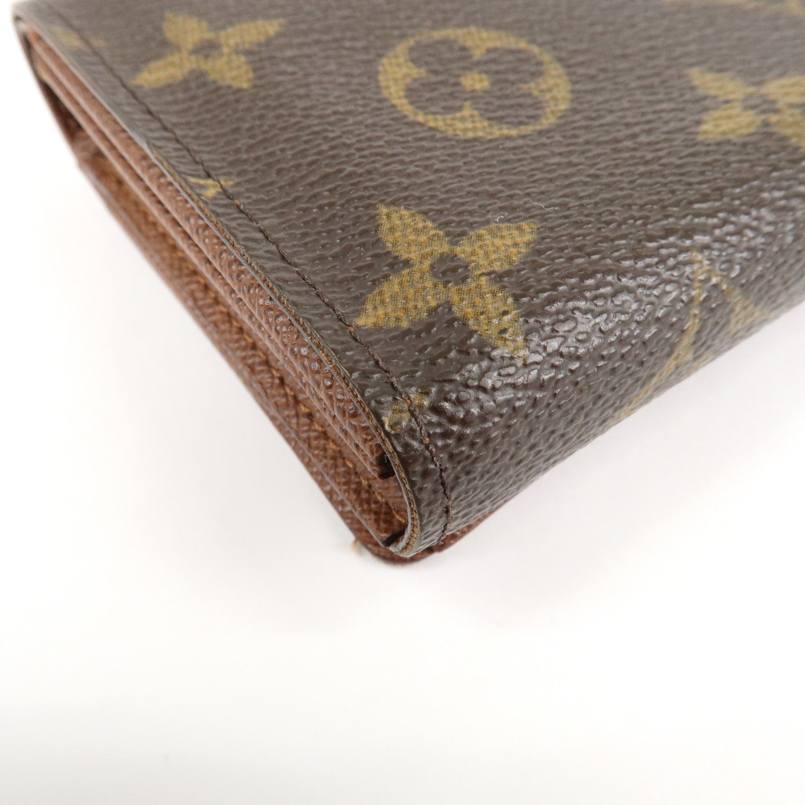 Louis Vuitton Monogram Porte Monnaie Billets Tresor Wallet M61730 Used