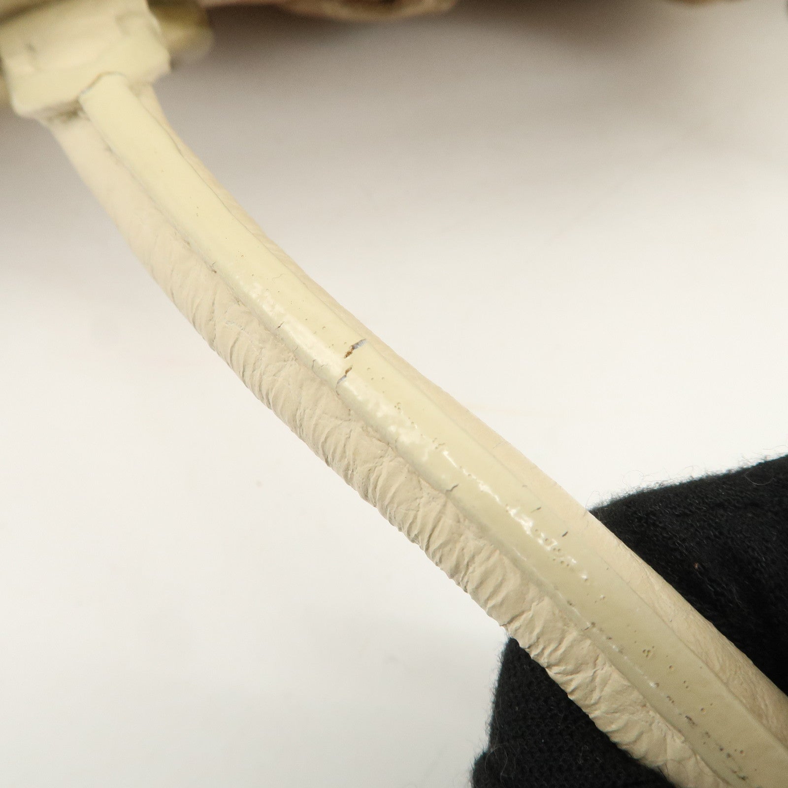 Louis Vuitton Monogram Mini Lin Trapeze PM Hand Bag Caramel M40059 Used