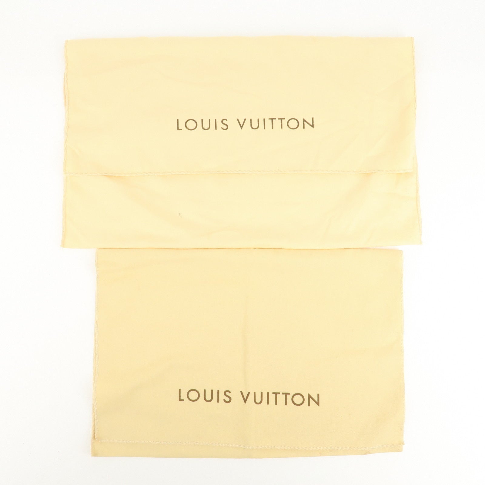 Louis Vuitton Set of 10 Dust Bag Storage Bag Flap New Style Beige