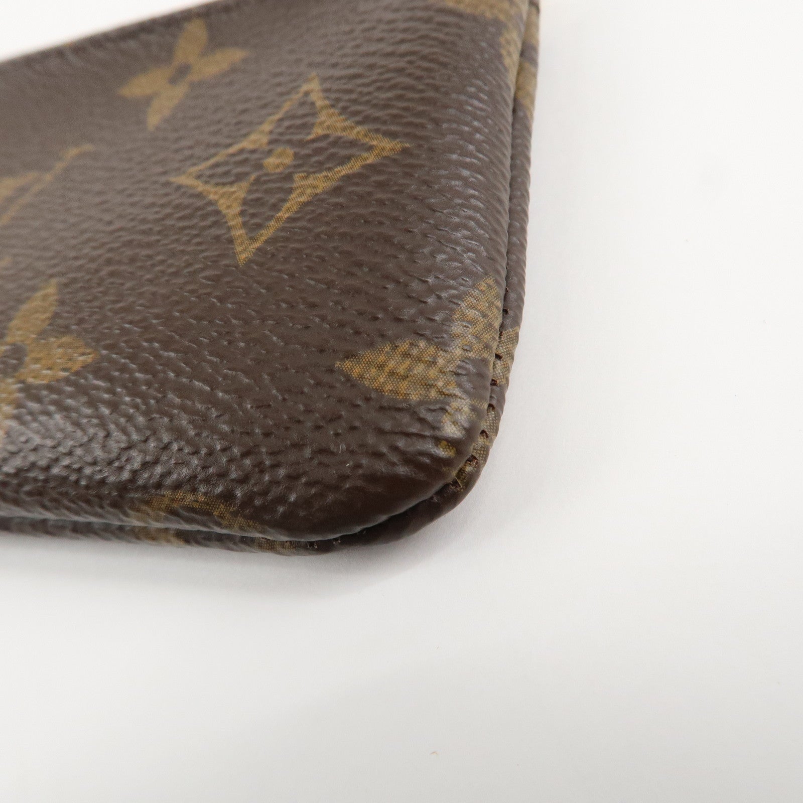Louis Vuitton Monogram Pochette Cles Coin Case Key Case  M62650 Used