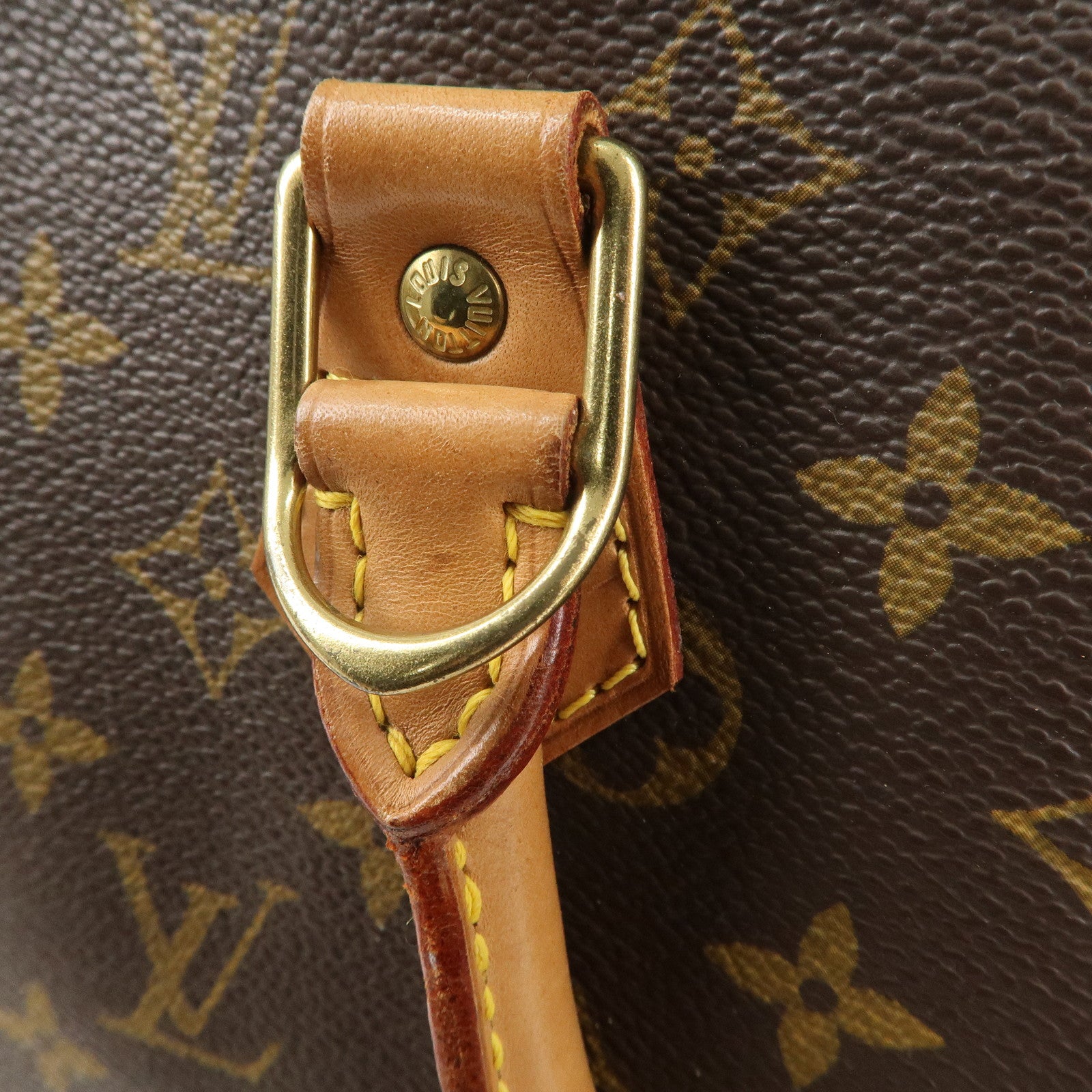 Louis Vuitton Monogram Alma Hand Bag Brown M51130