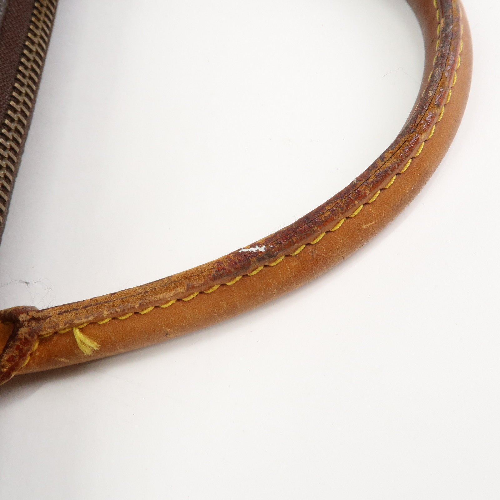 Louis Vuitton Monogram Sac Triangle Hand Bag Brown M51360 Used