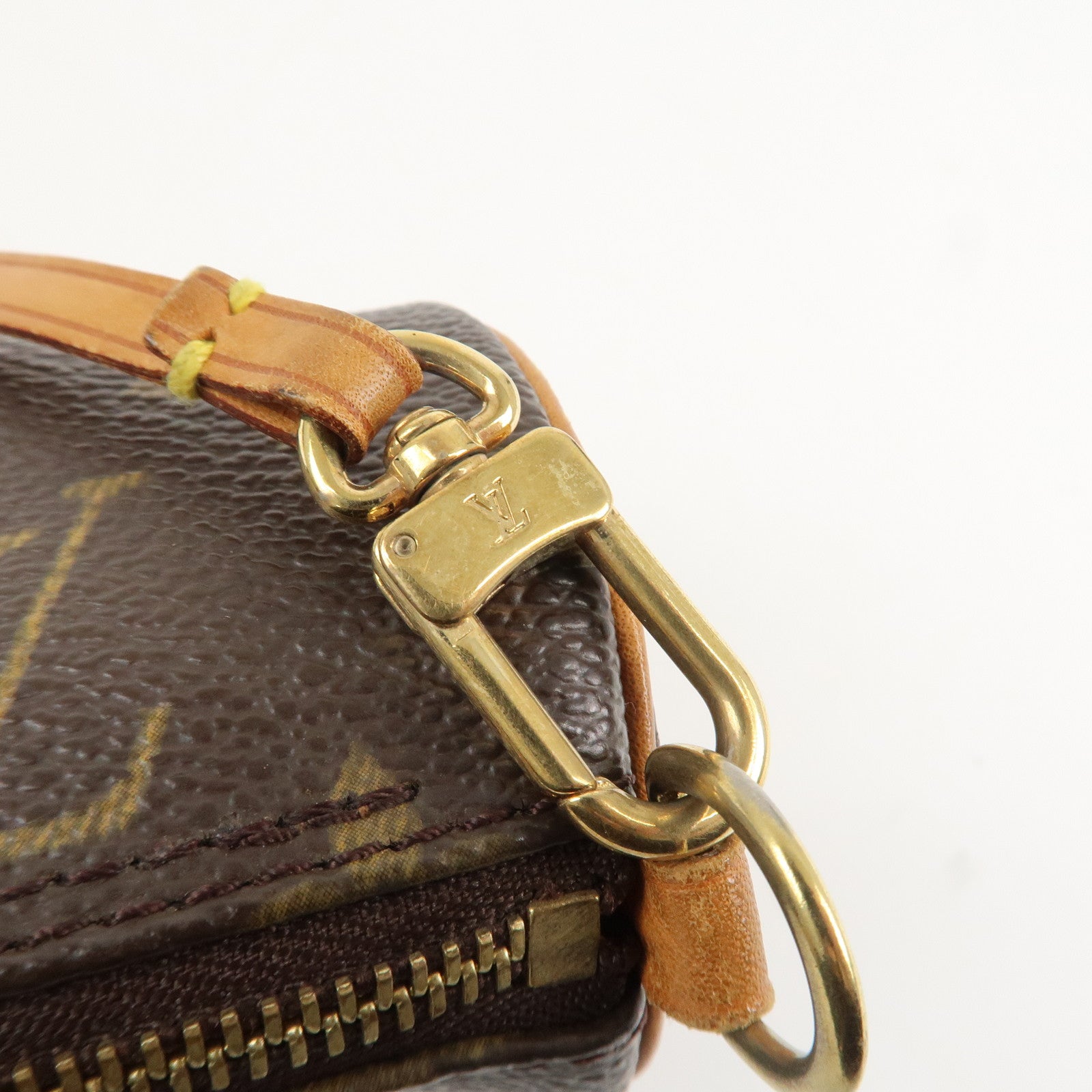 Louis Vuitton Monogram Set of 2 Pouch for Papillon Bag Brown Used