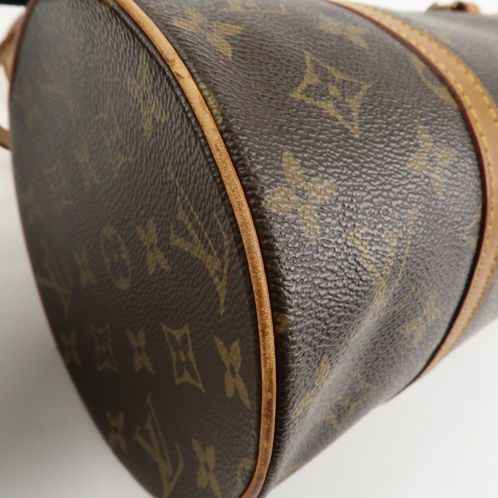 Louis Vuitton Monogram Papillon 30 Hand Bag Brown M51385 Used