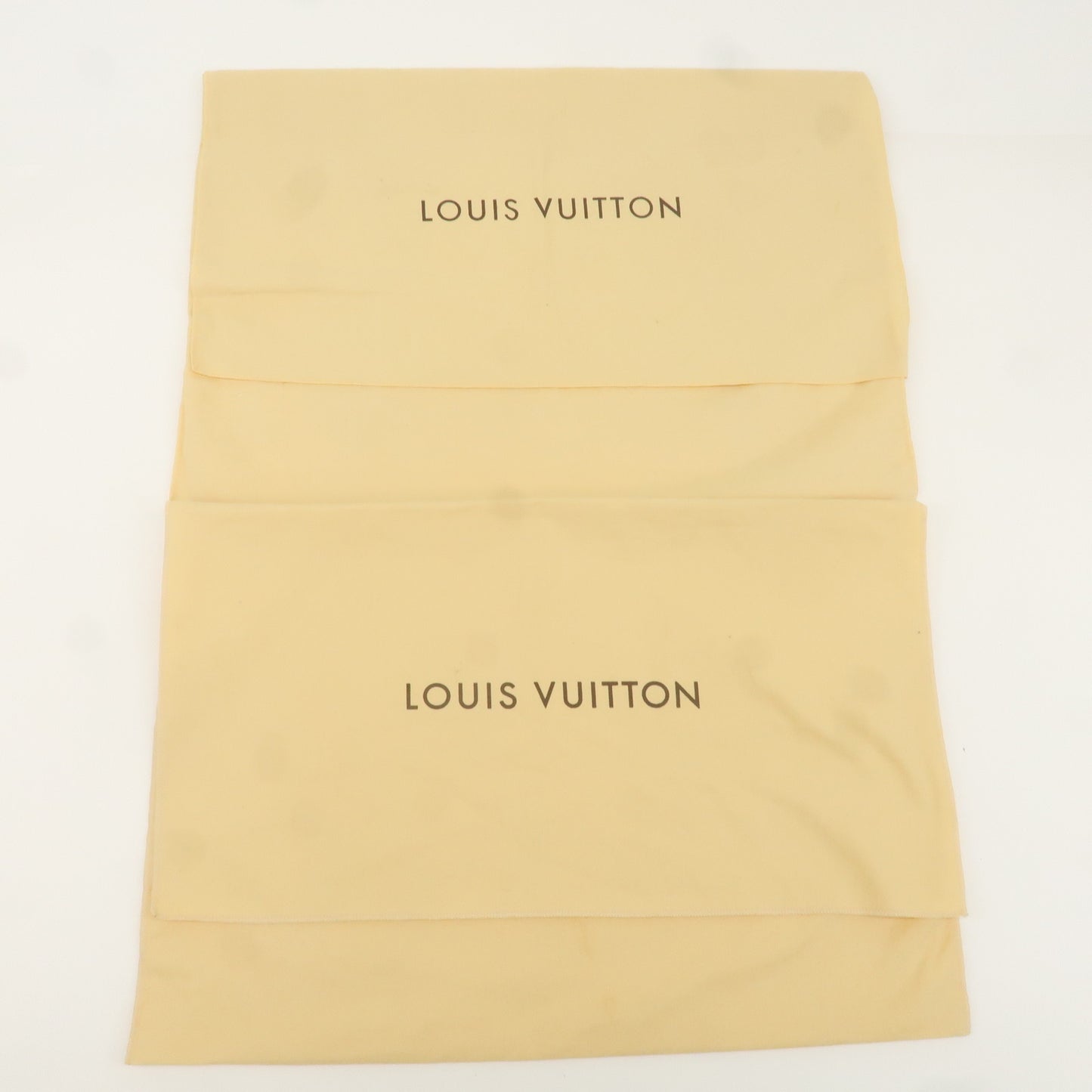 Louis Vuitton Set of 10 Dust Bag Storage Bag Flap Beige