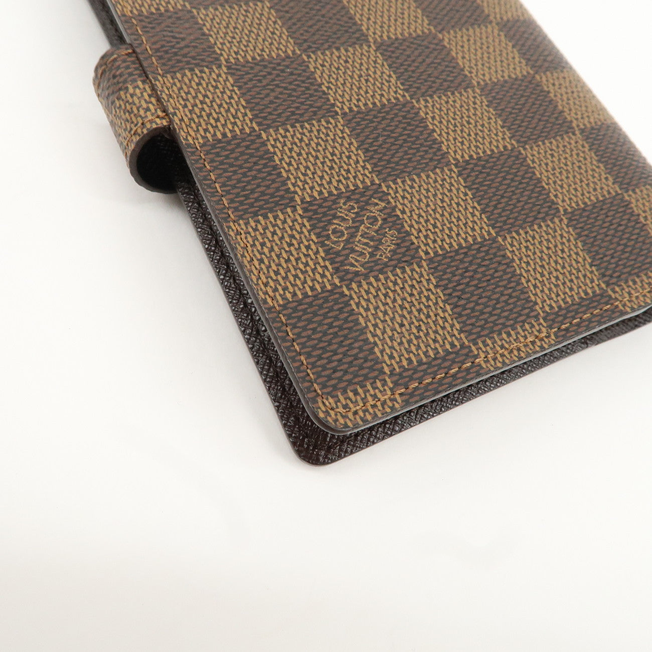 Louis Vuitton Damier Agenda PM Planner Cover Brown R20700