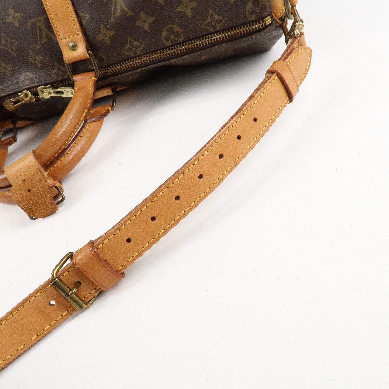 Louis Vuitton Monogram Keep All Bandouliere 50 Boston Bag M41416