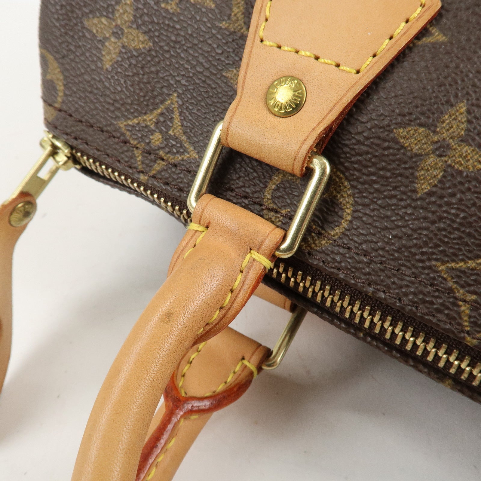 Louis Vuitton Monogram Speedy 25 Hand Bag Boston Bag M41528