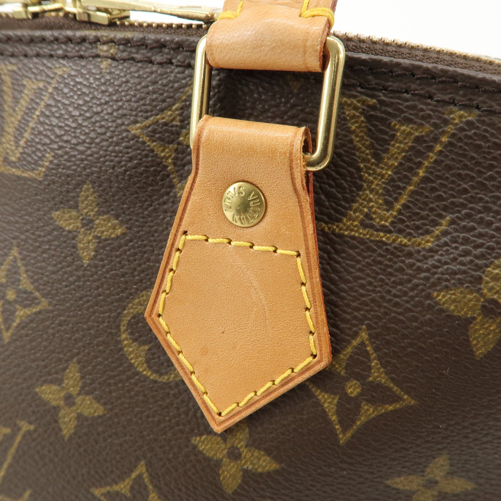 Louis Vuitton Monogram Alma Hand Bag Brown M51130