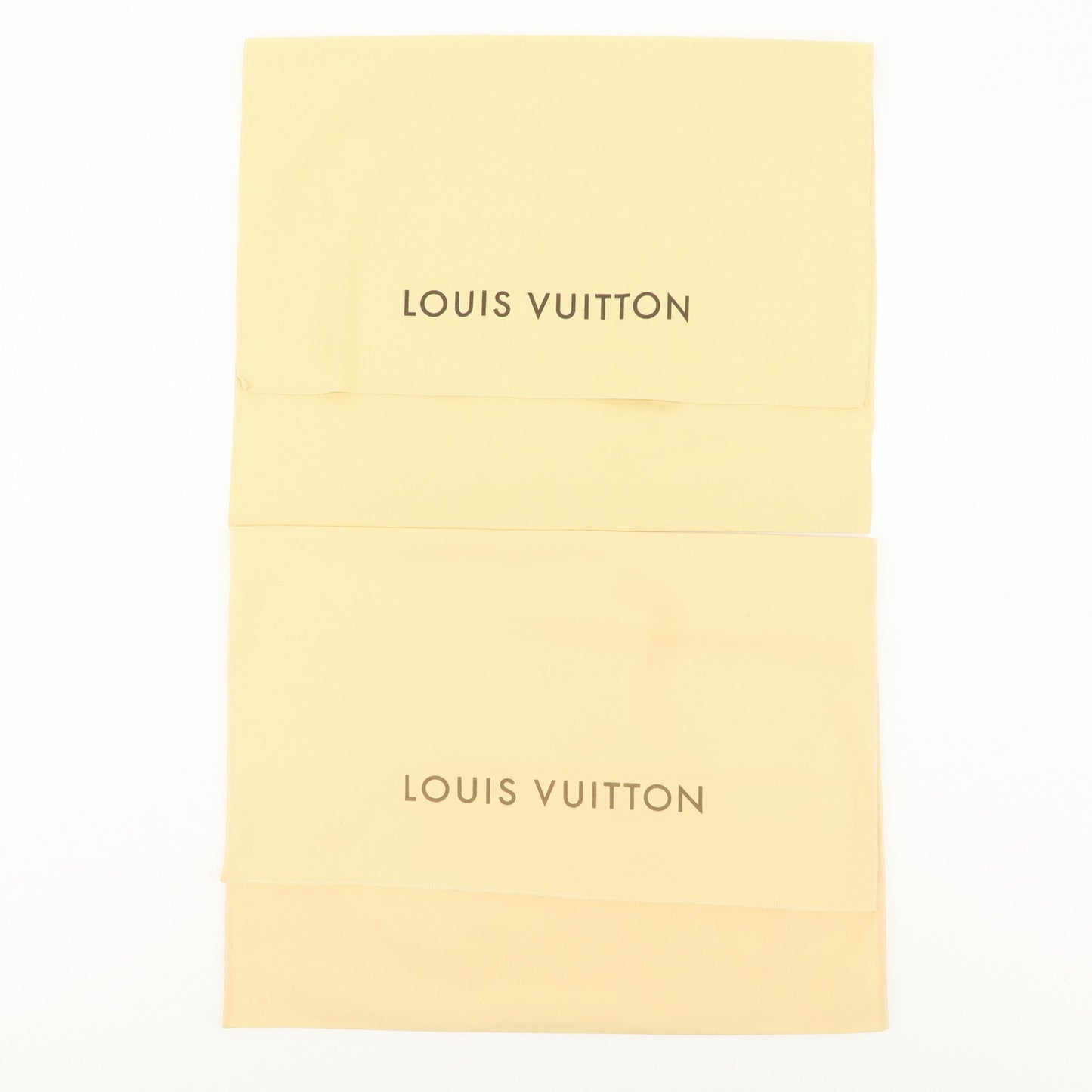 Louis Vuitton Set of 10 Dust Bag Storage Bag Flap Style Beige