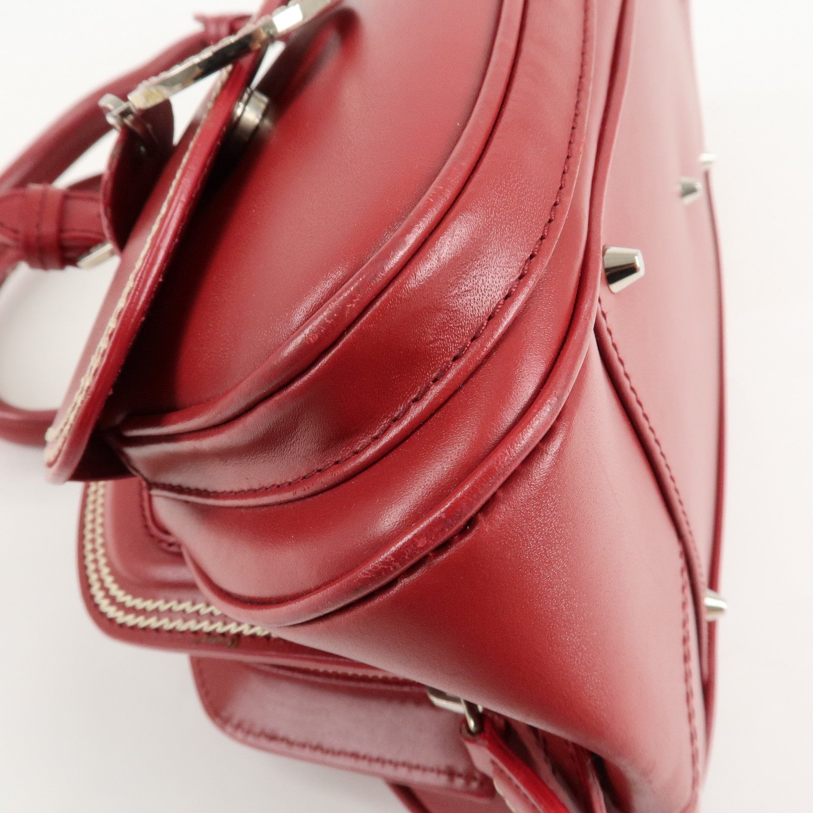 Christian Dior Detective Bag Satchel Bag Hand Bag Red